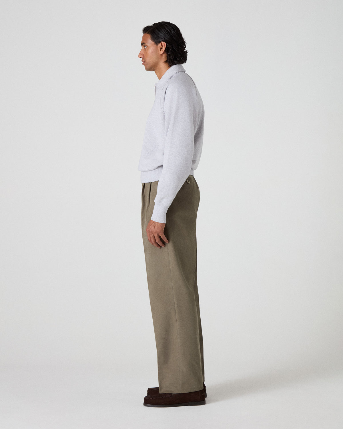 Antonello Cotton Trousers - Lovat Berg & Berg