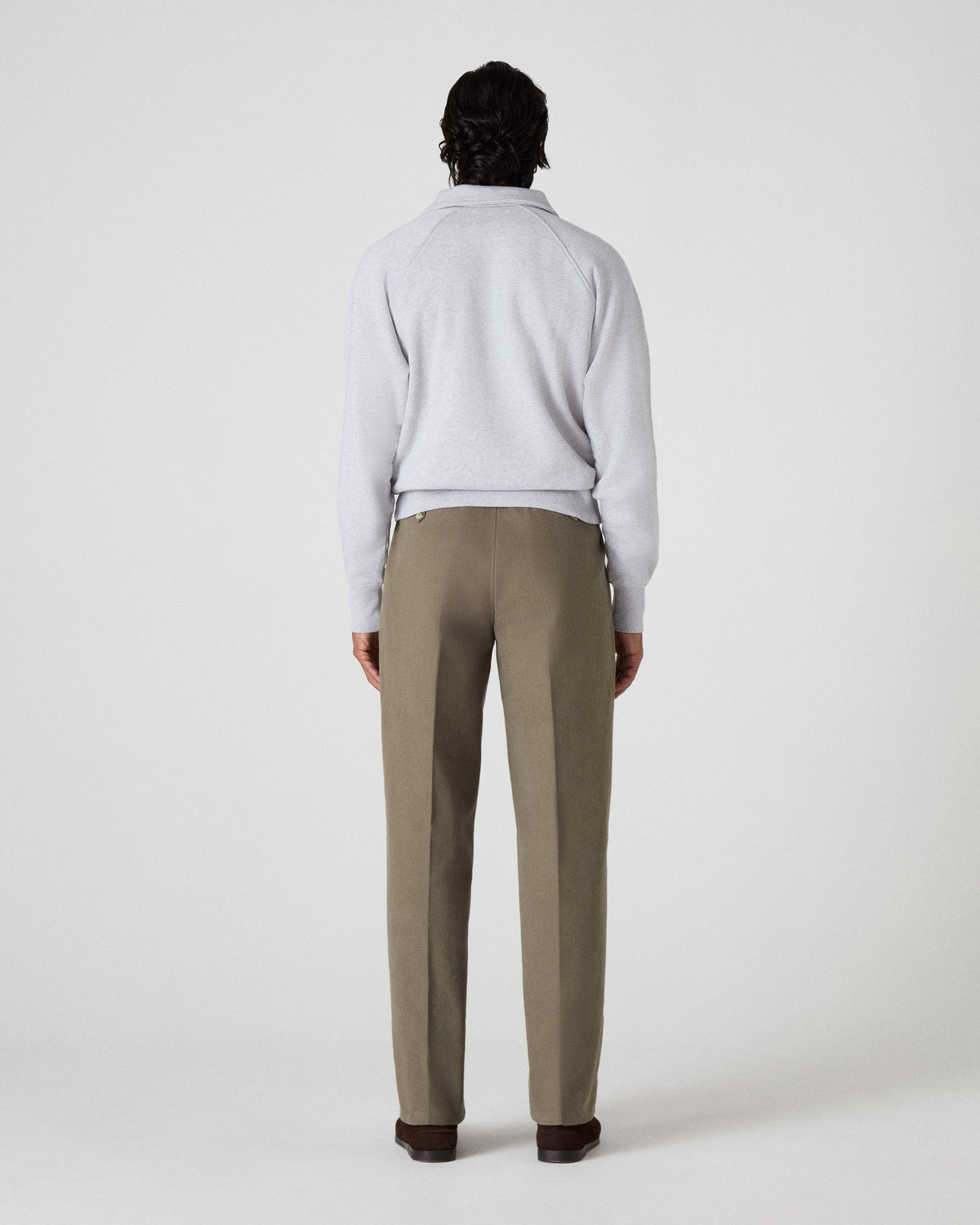 Truls Quarter Zip Raglan Sweatshirt - Grey Melange Berg & Berg