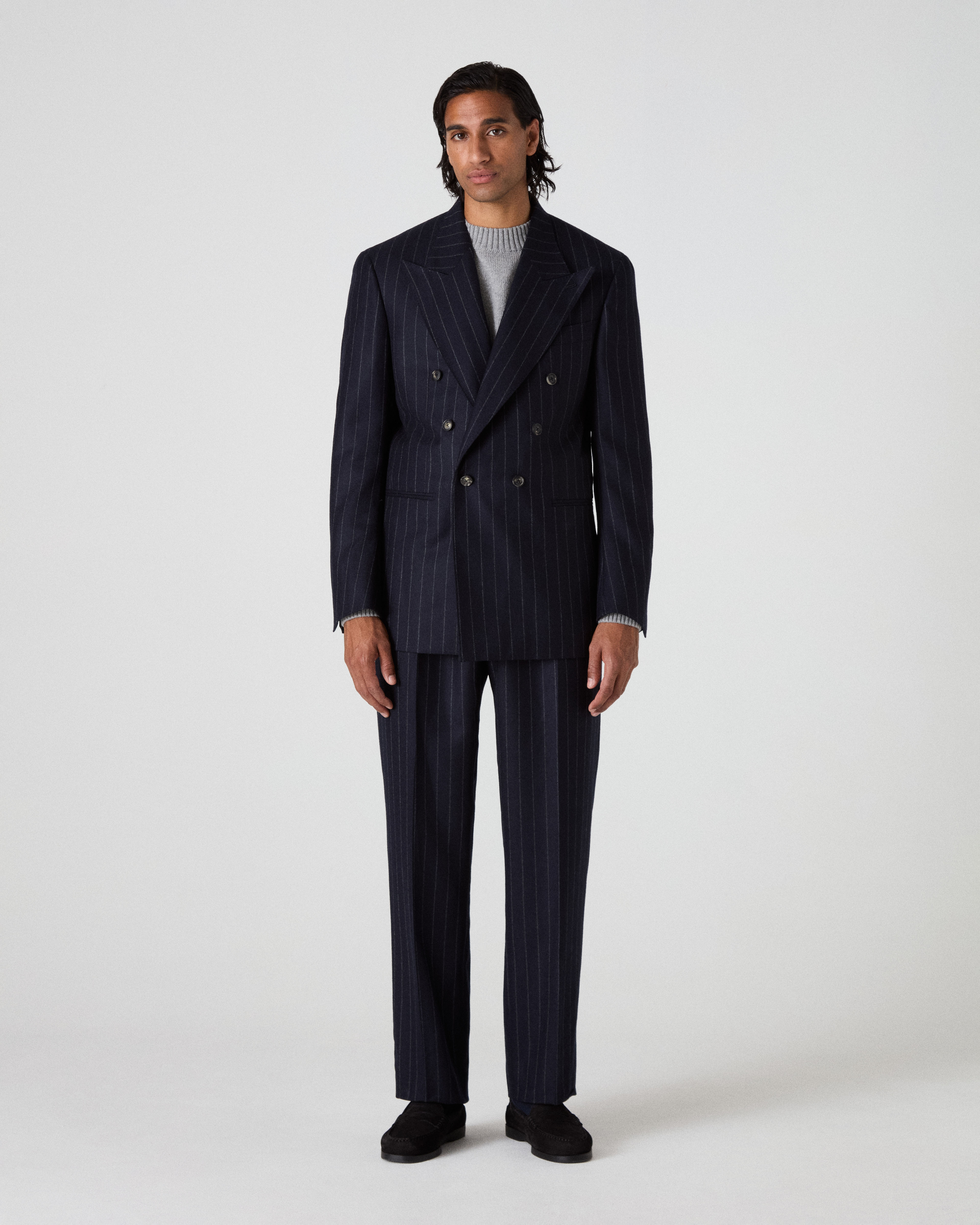 Diego DB Suit - Navy Chalk Stripe Berg & Berg
