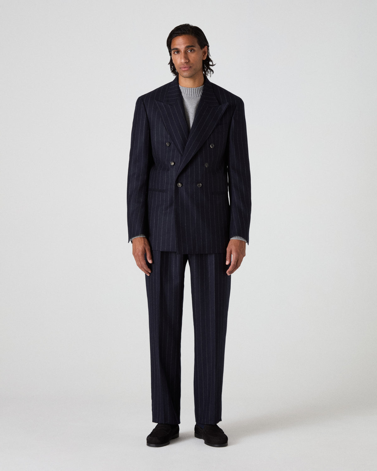 Diego DB Suit - Navy Chalk Stripe Berg & Berg