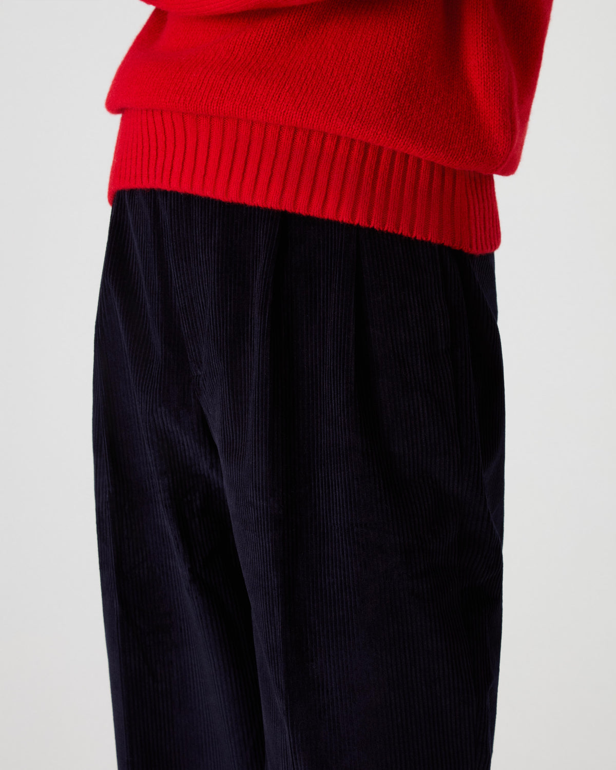 Antonello Corduroy Trousers - Dark Navy Berg & Berg