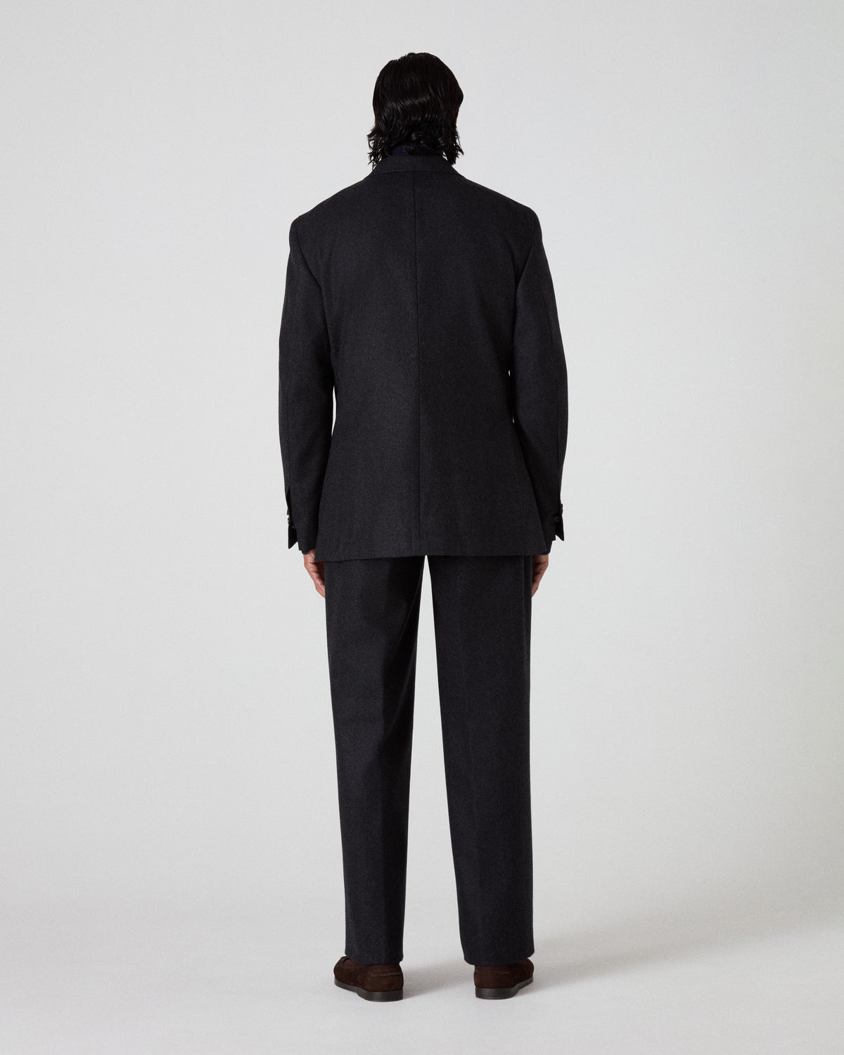 Dag Flannel Suit Jacket - Charcoal Berg & Berg