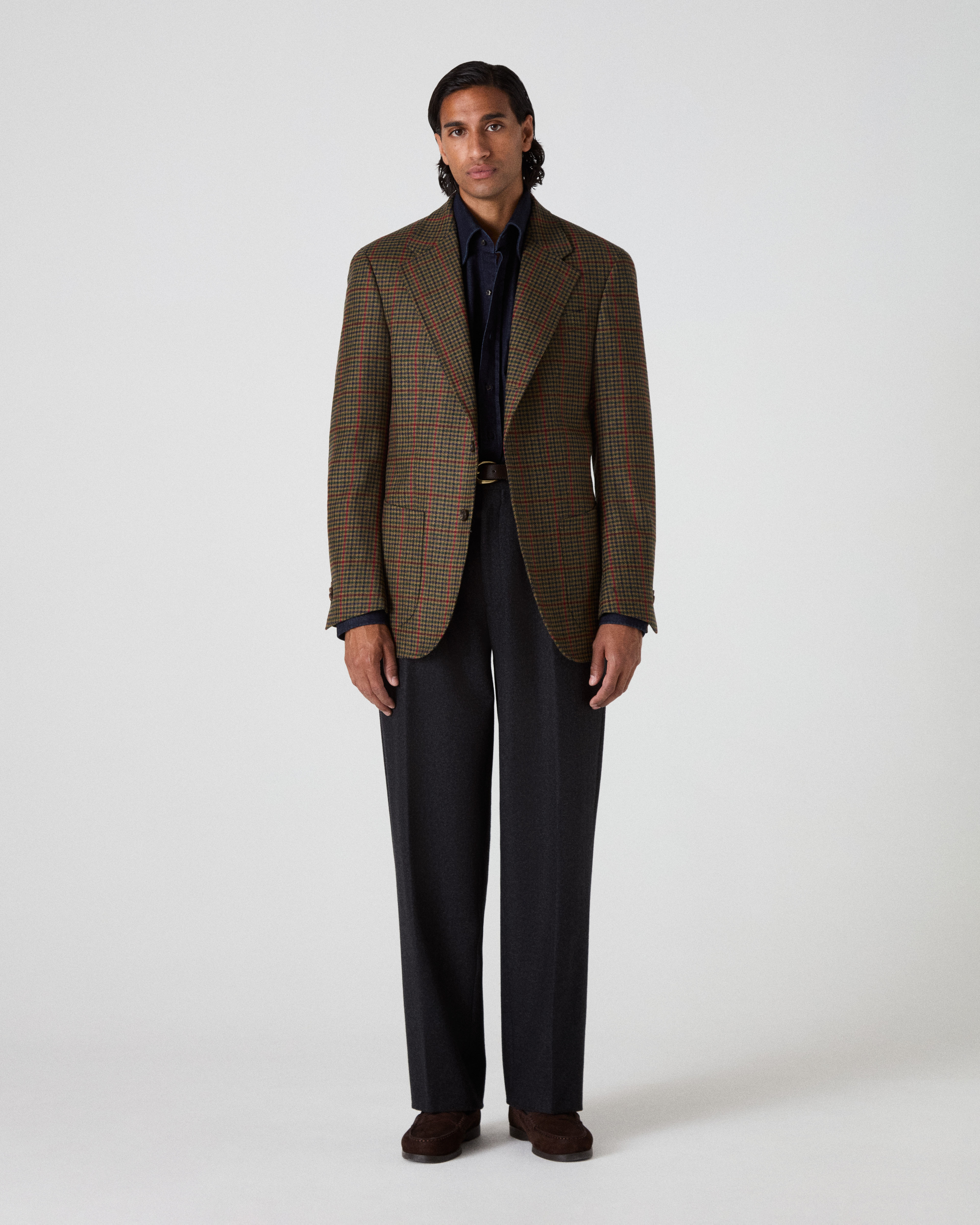 Dag Sport Tweed Jacket - Navy/Moss/Barn Gunclub Berg & Berg