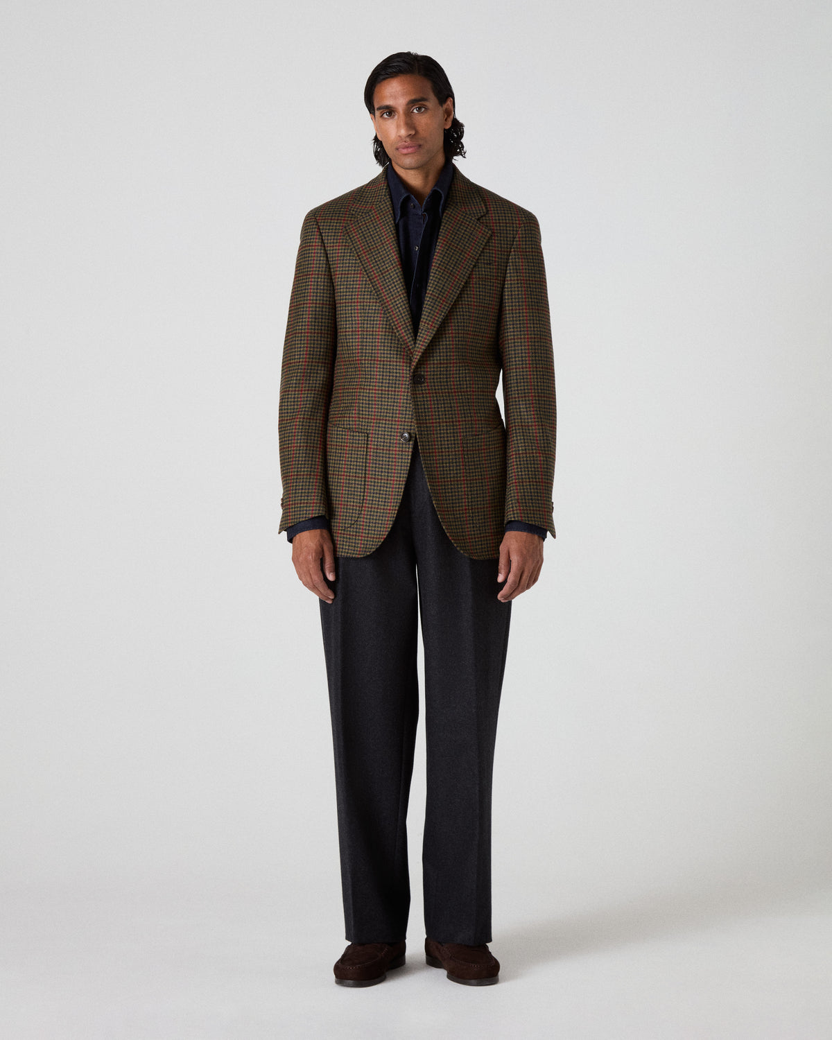 Dag Sport Tweed Jacket - Navy/Moss/Barn Gunclub Berg & Berg