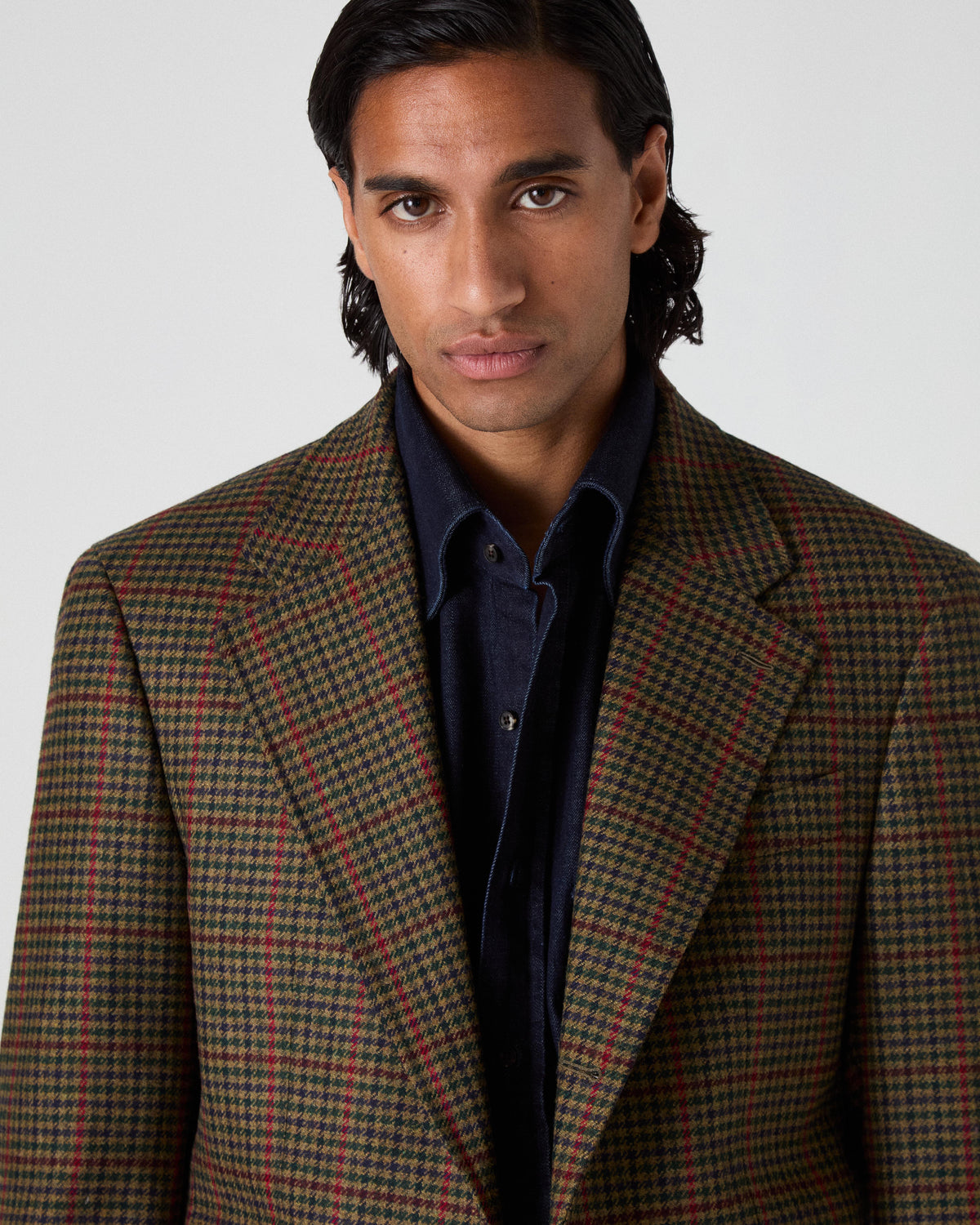 Dag Sport Tweed Jacket - Navy/Moss/Barn Gunclub Berg & Berg