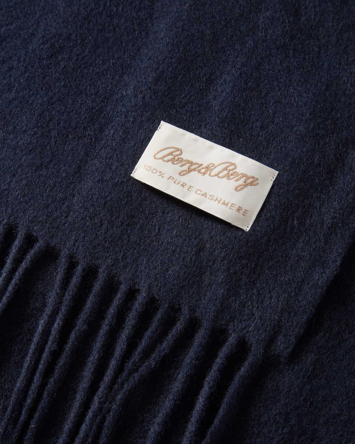 Cashmere Scarf - Navy Berg & Berg