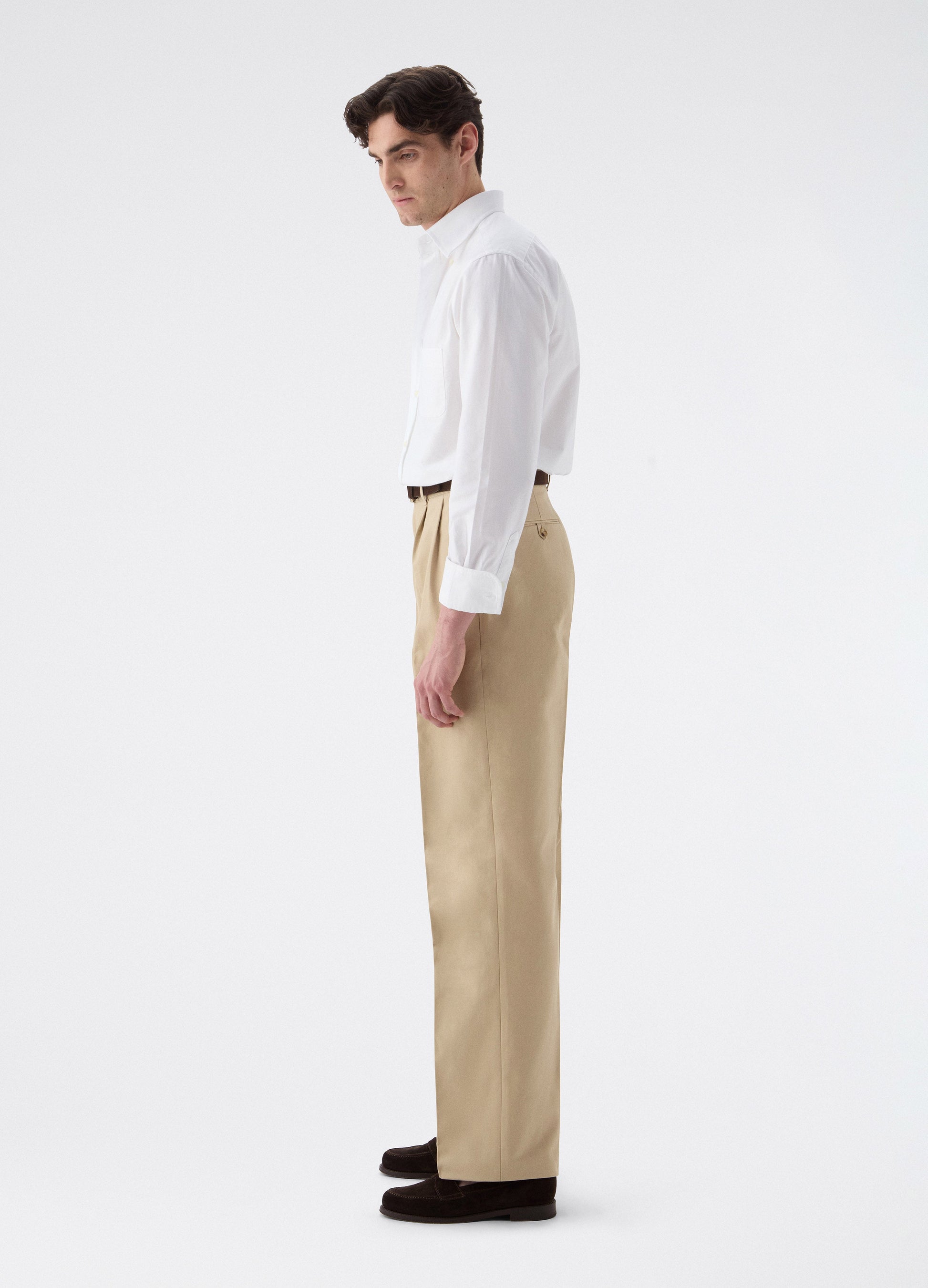 Bergenberg Alfie Cotton Trouser in Cream