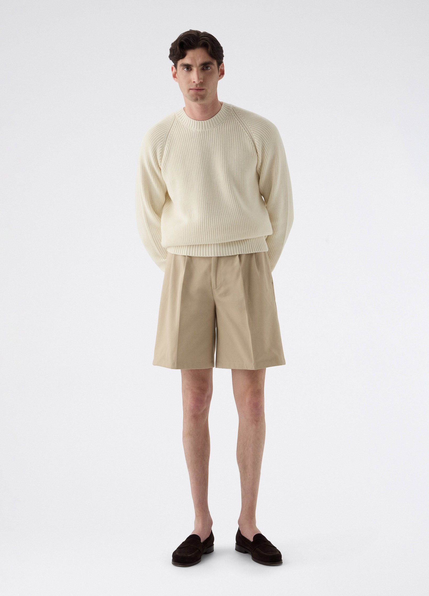 Antonello Cotton Shorts - Tan | Berg & Berg
