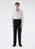 August High Twist Wool Trousers - Navy