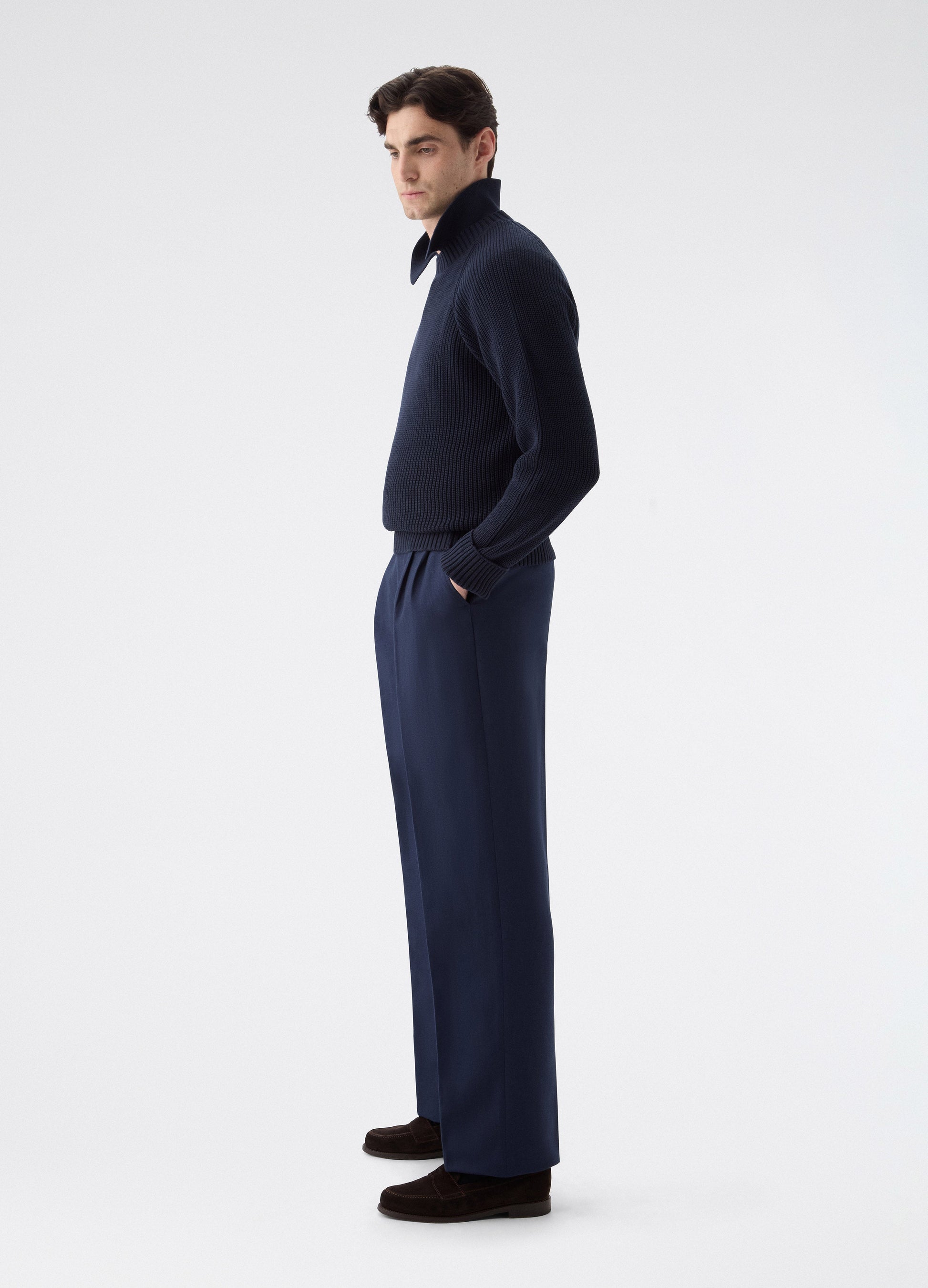 Don Sport Wool/Linen Suit Jacket - Navy | Berg & Berg