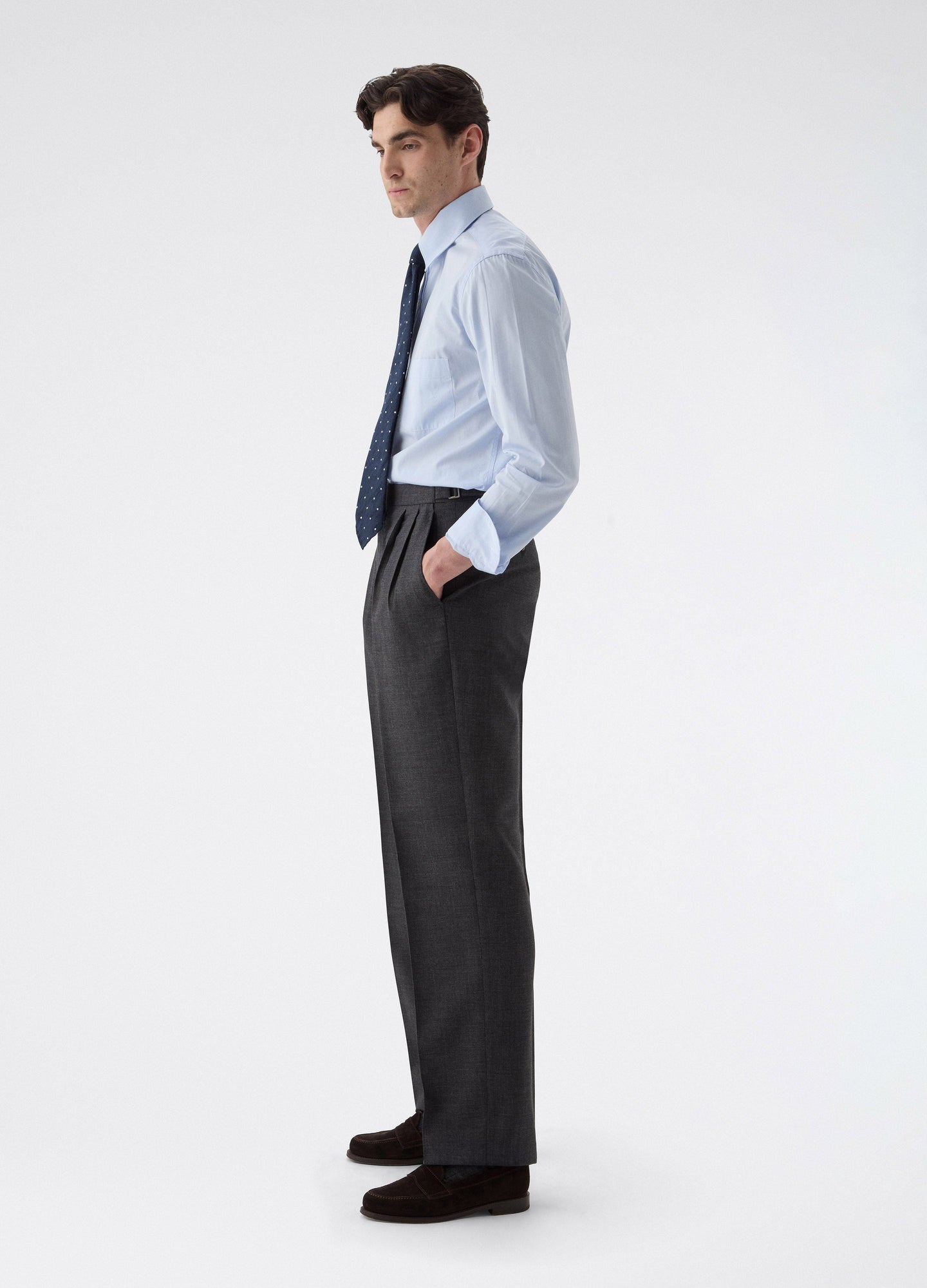 Don High Twist Suit Jacket - Mid Grey Berg & Berg