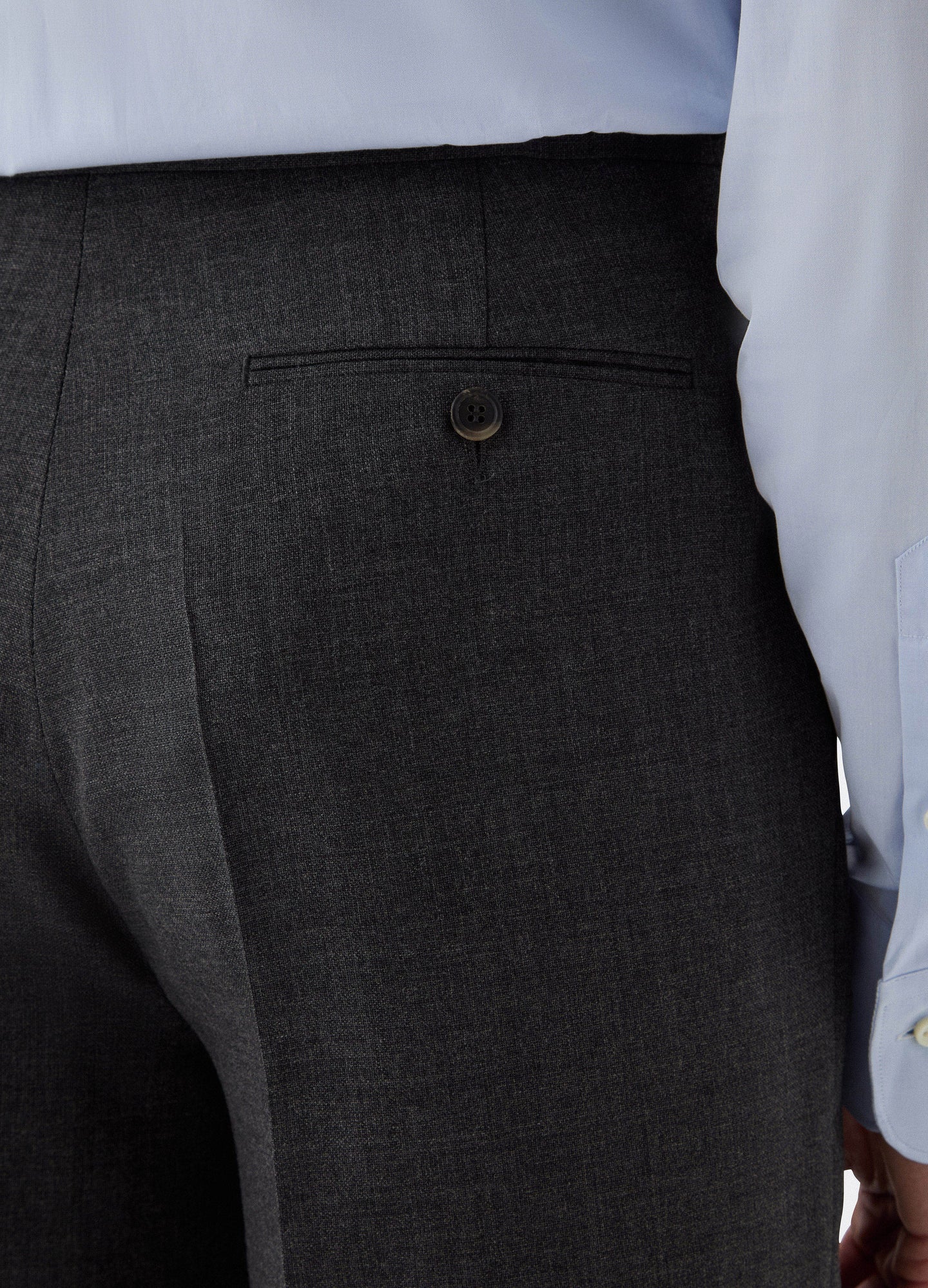 August High Twist Wool Trousers - Mid Grey Berg & Berg