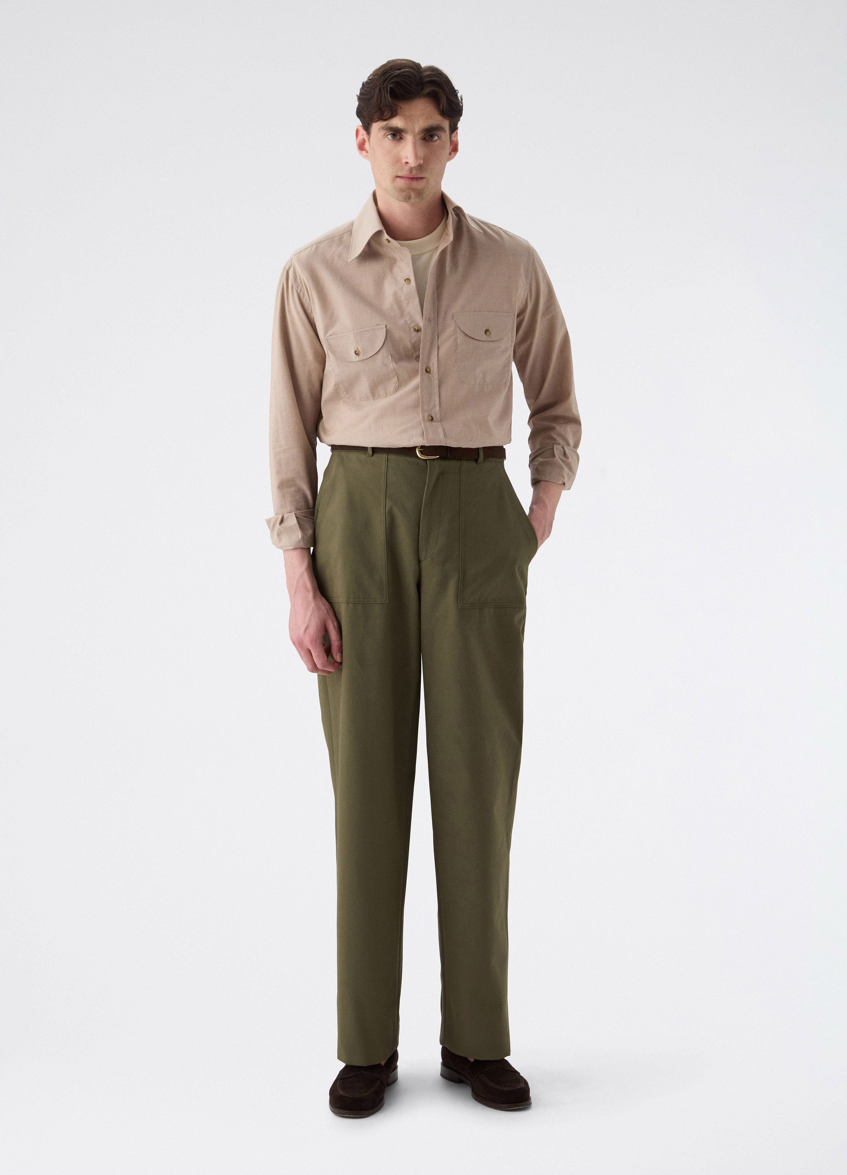 Albert Fatigue Trousers - Olive | Berg & Berg