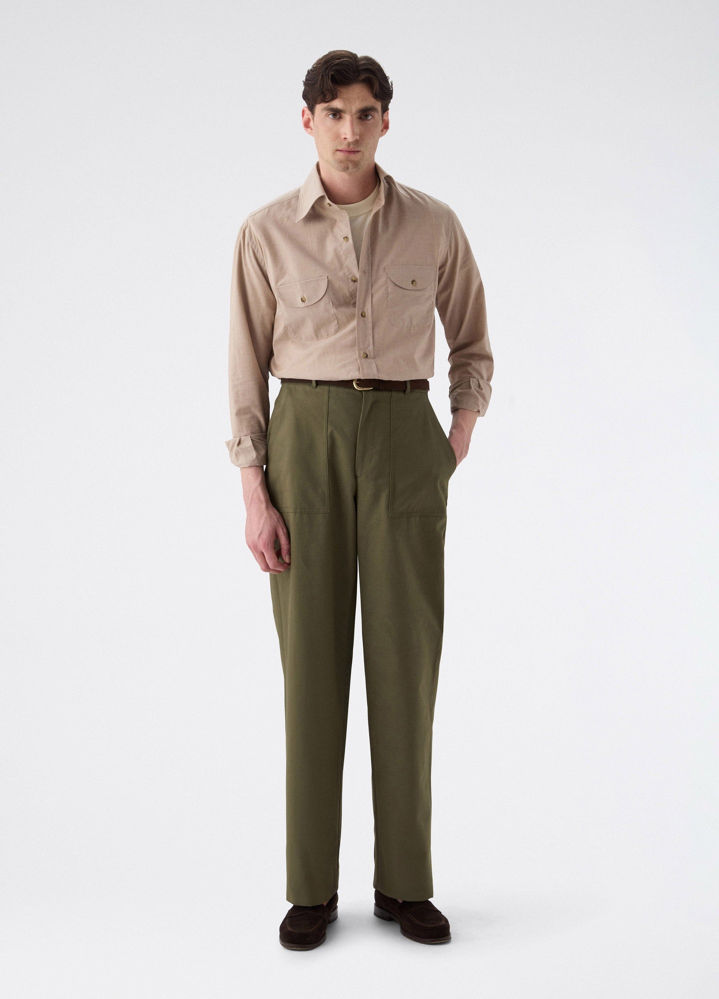 Albert Fatigue Trousers - Olive Berg & Berg
