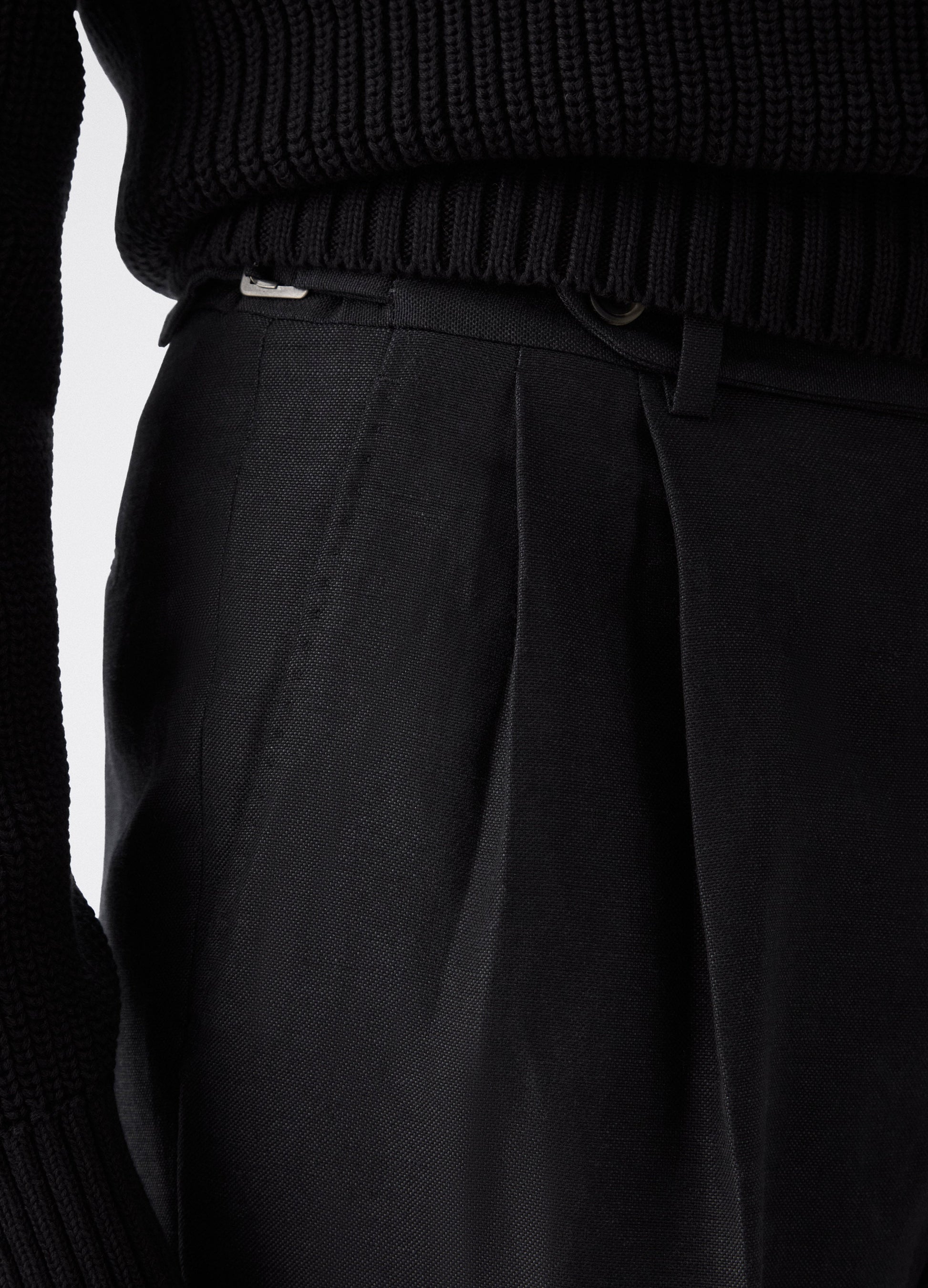 Don Sport Wool/Linen Suit Jacket - Black | Berg & Berg