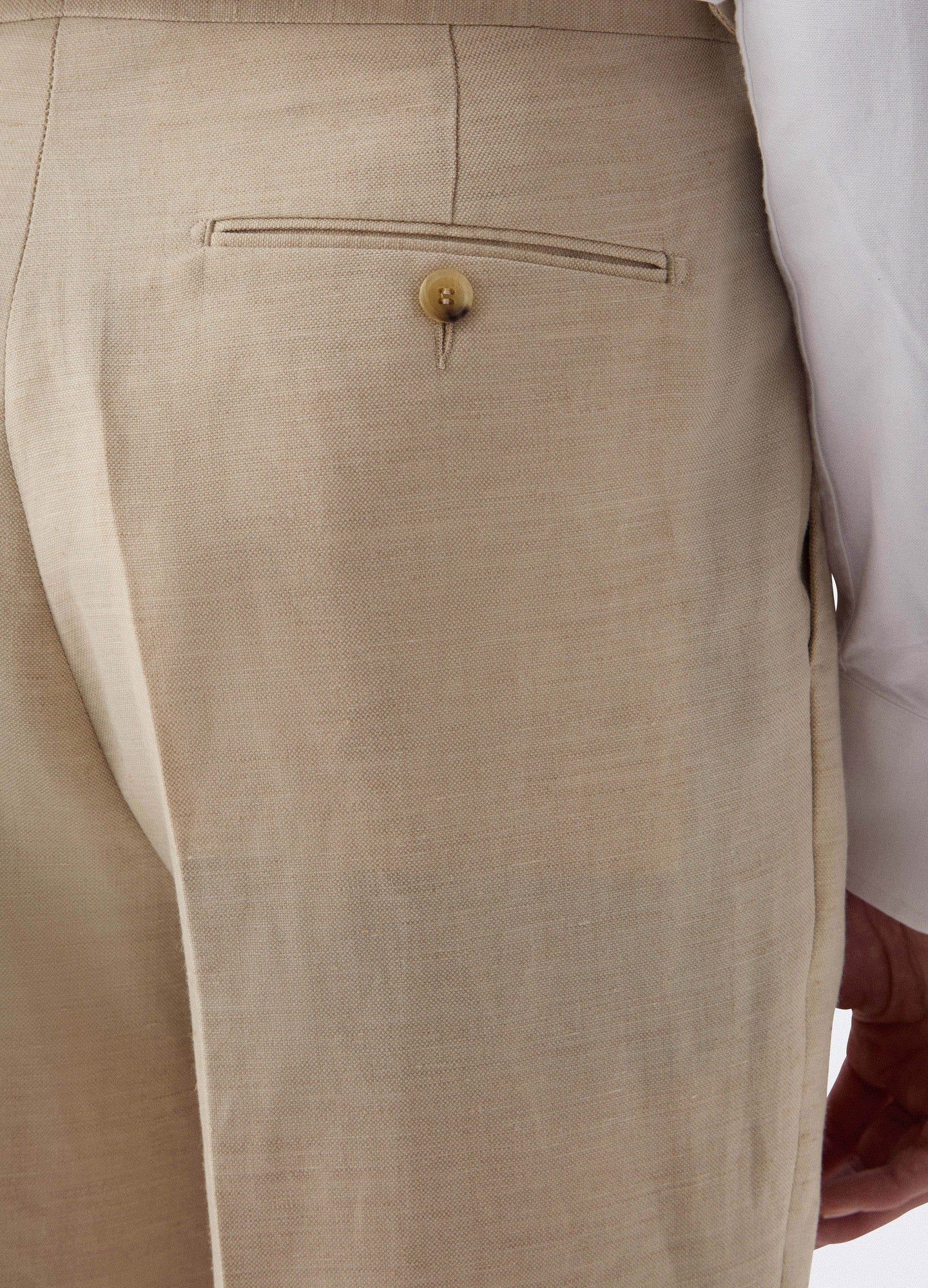 August Wool/Linen Trousers - Sand Berg & Berg