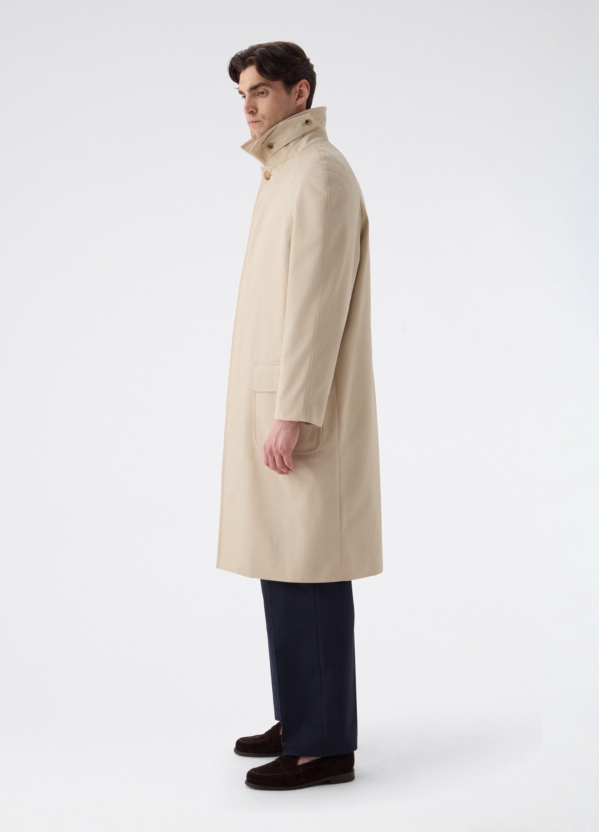 Nelson Raglan Coat - Sand | Berg & Berg