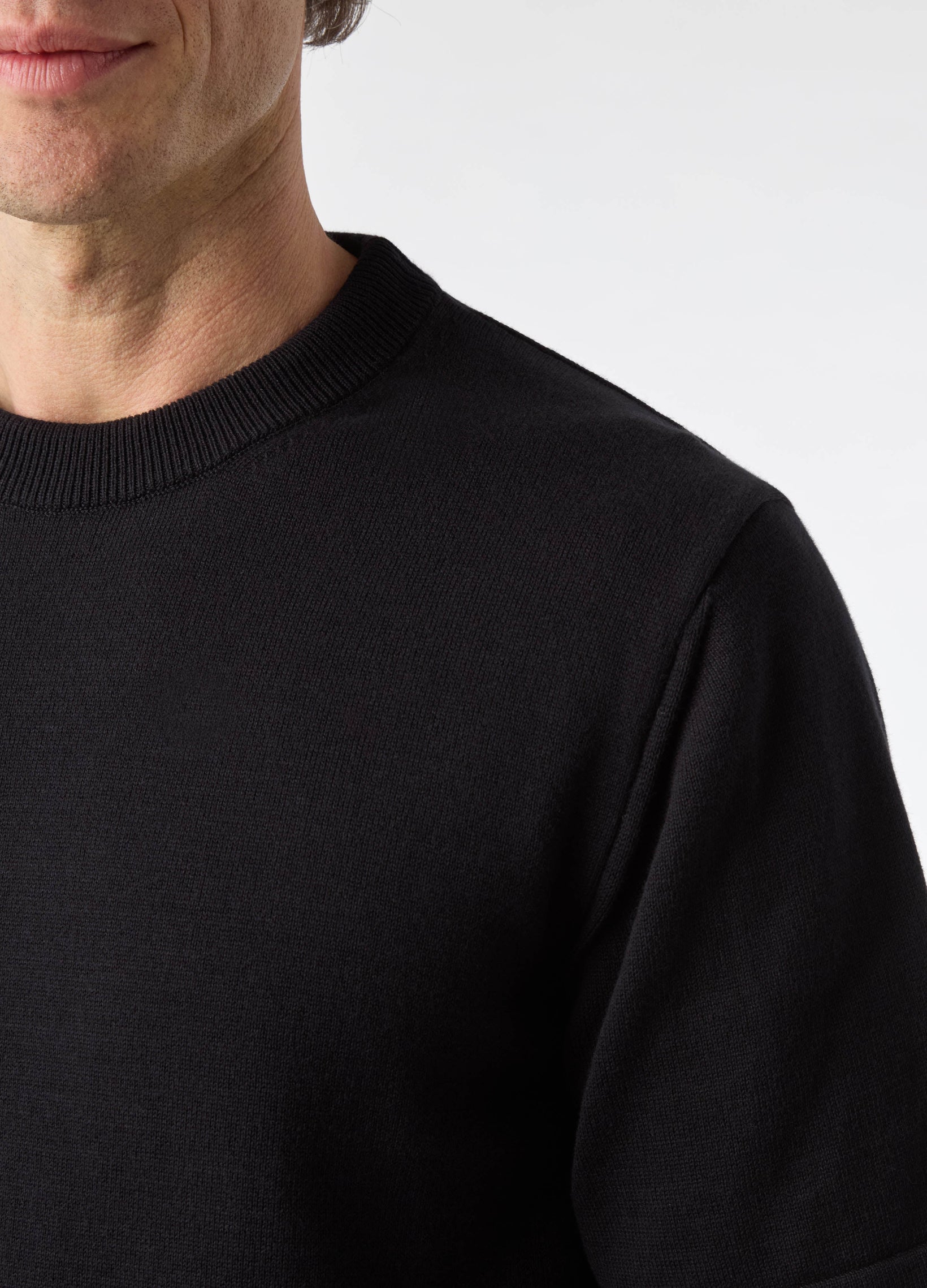 Bo Knitted T-Shirt - Black | Berg & Berg