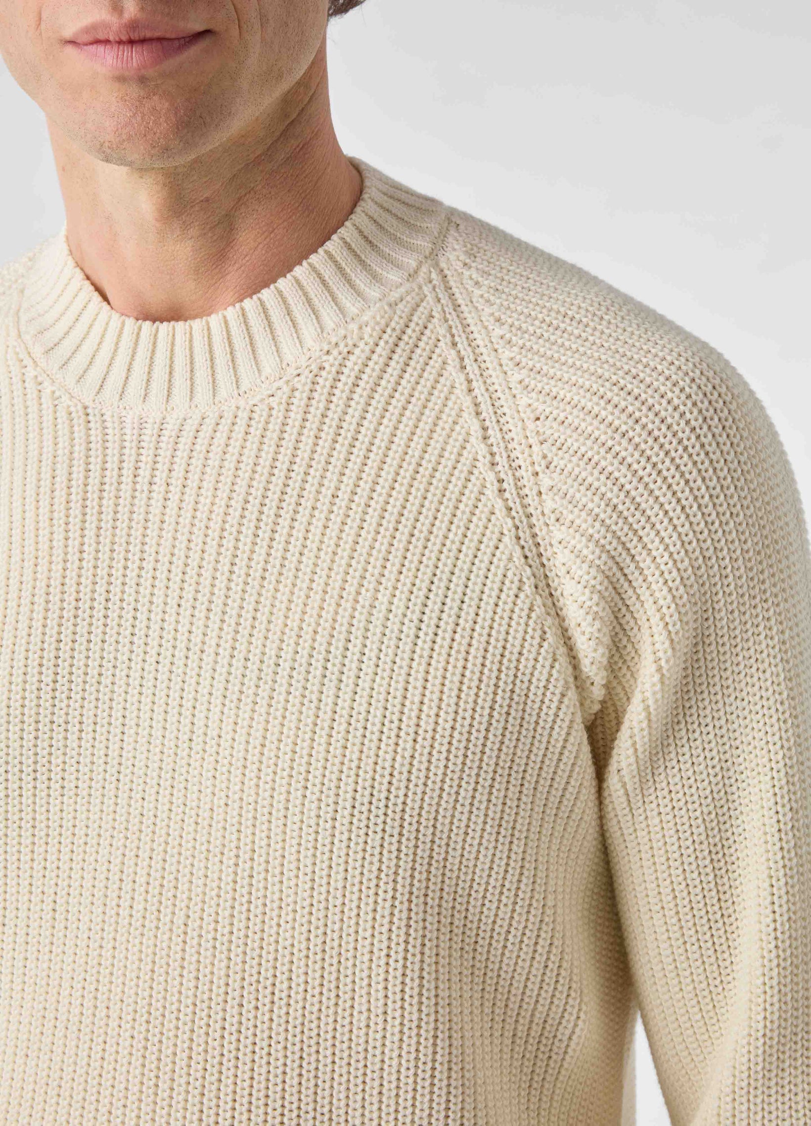 Bengt Raglan Sweater - Off White | Berg & Berg