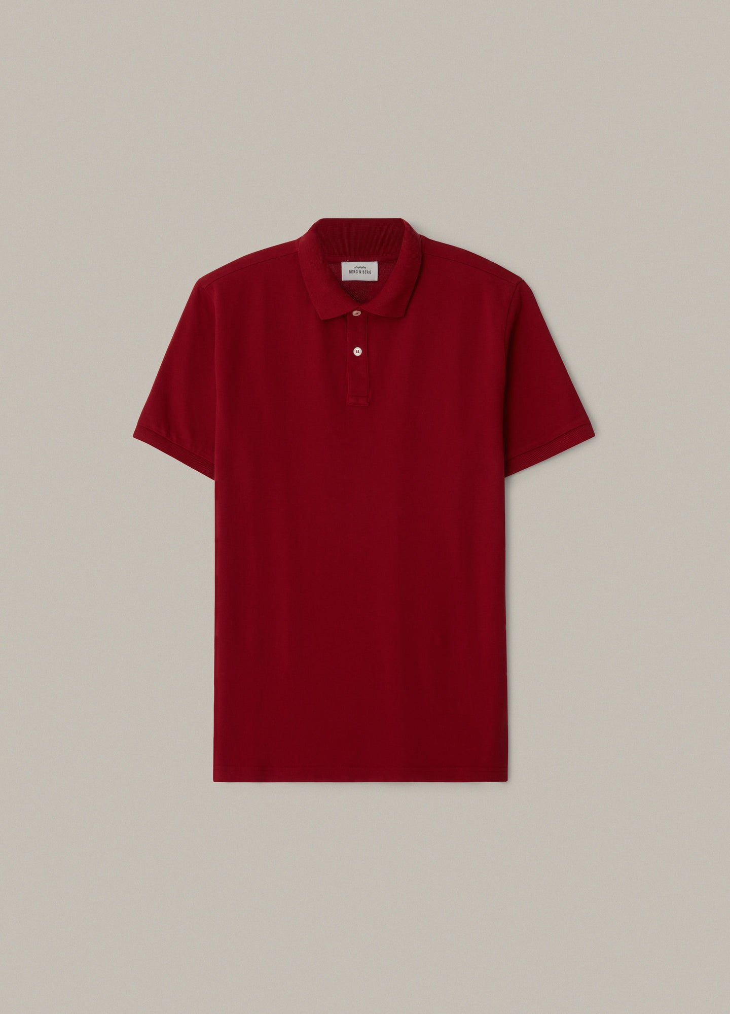 Ture Short Sleeve Polo Shirt - Deep Red Berg & Berg