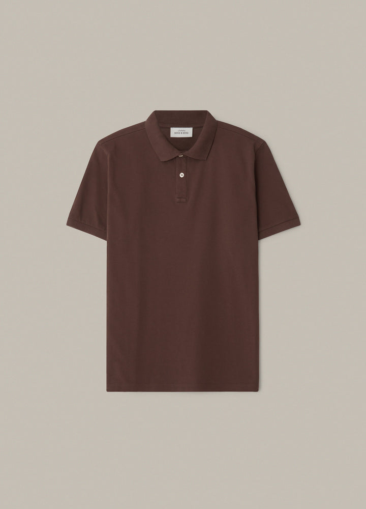 Teddy Long Sleeve Polo Shirt - Chocolate – Berg & Berg