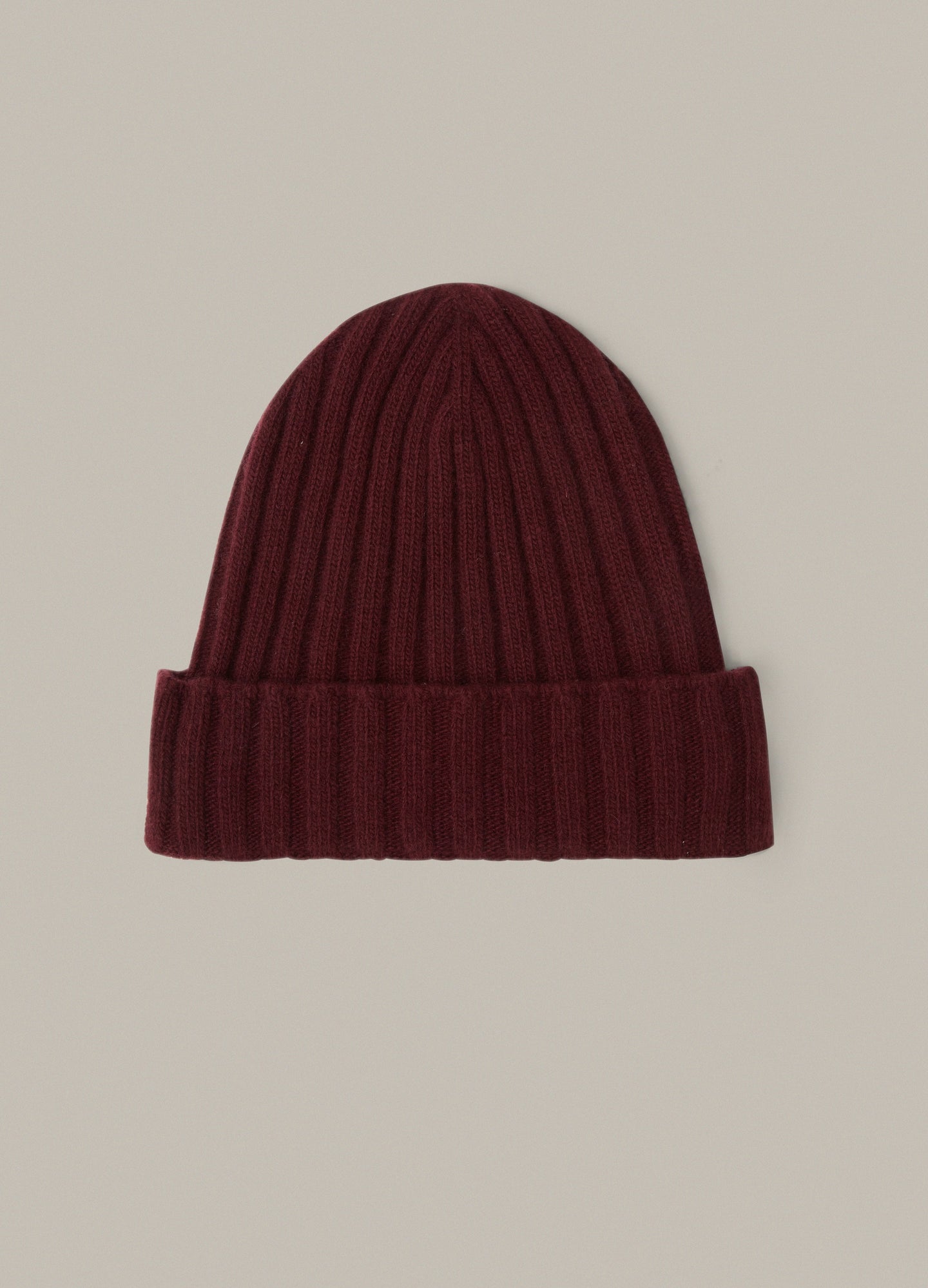 Merino/Cashmere Knit Hat - Dark Red Berg & Berg