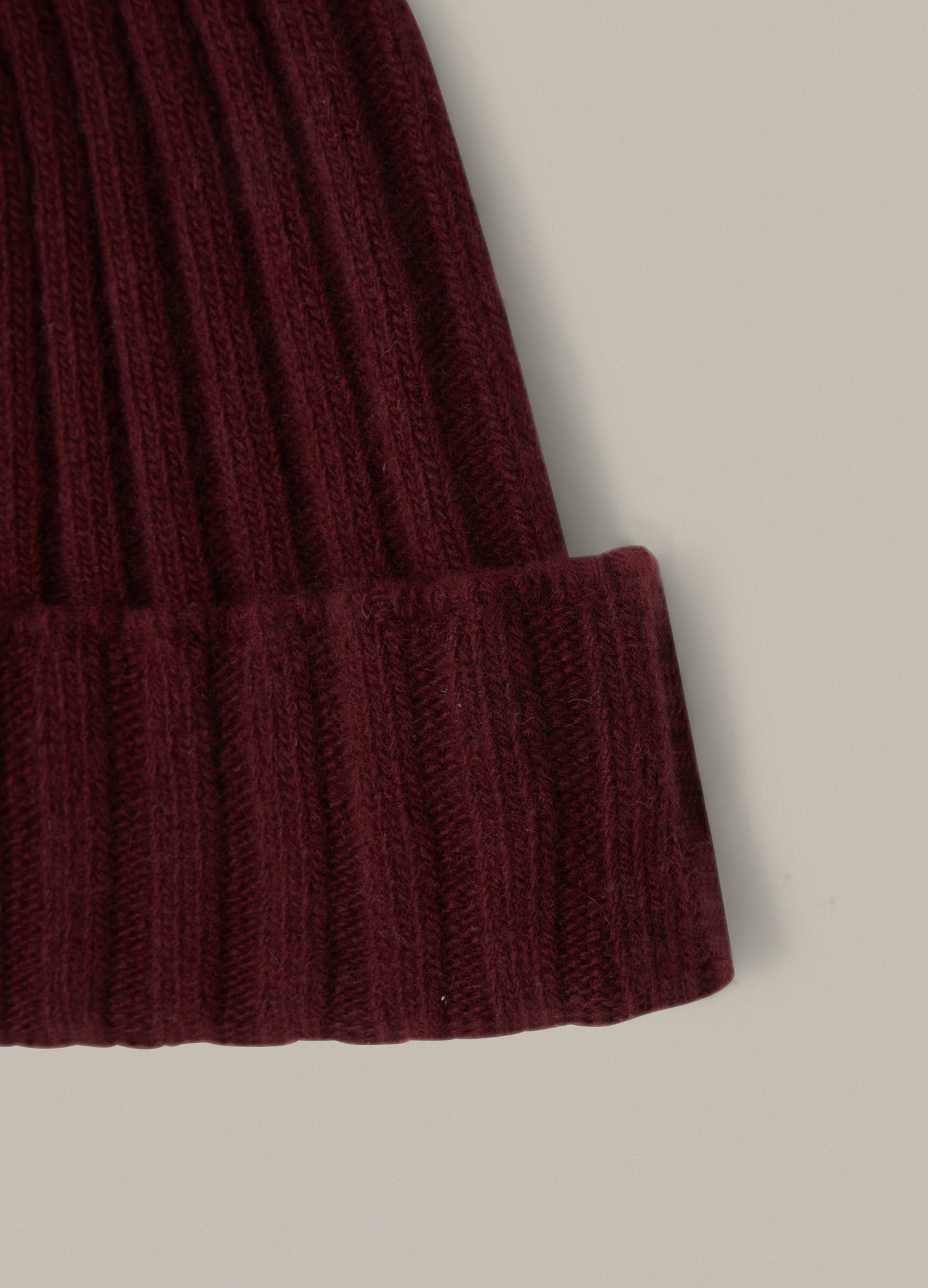 Merino/Cashmere Knit Hat - Dark Red Berg & Berg