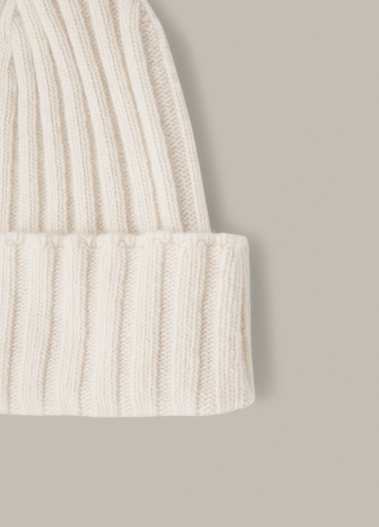 Merino/Cashmere Knit Hat - Ivory Berg & Berg