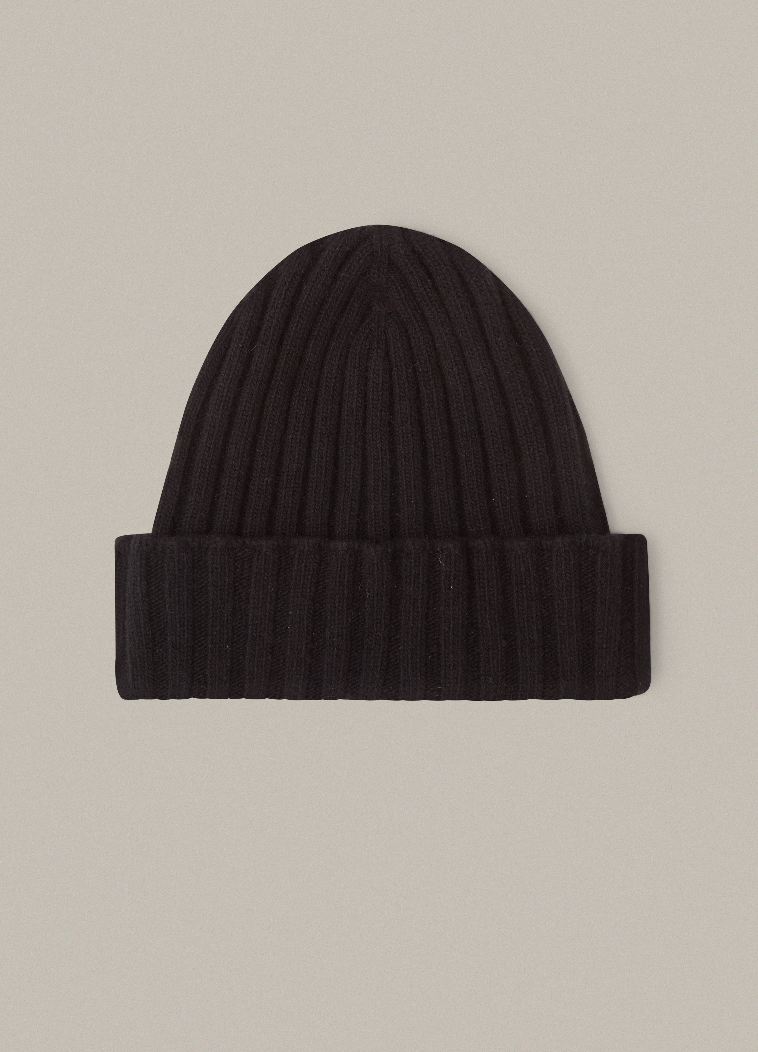 Merino/Cashmere Knit Hat - Black Berg & Berg