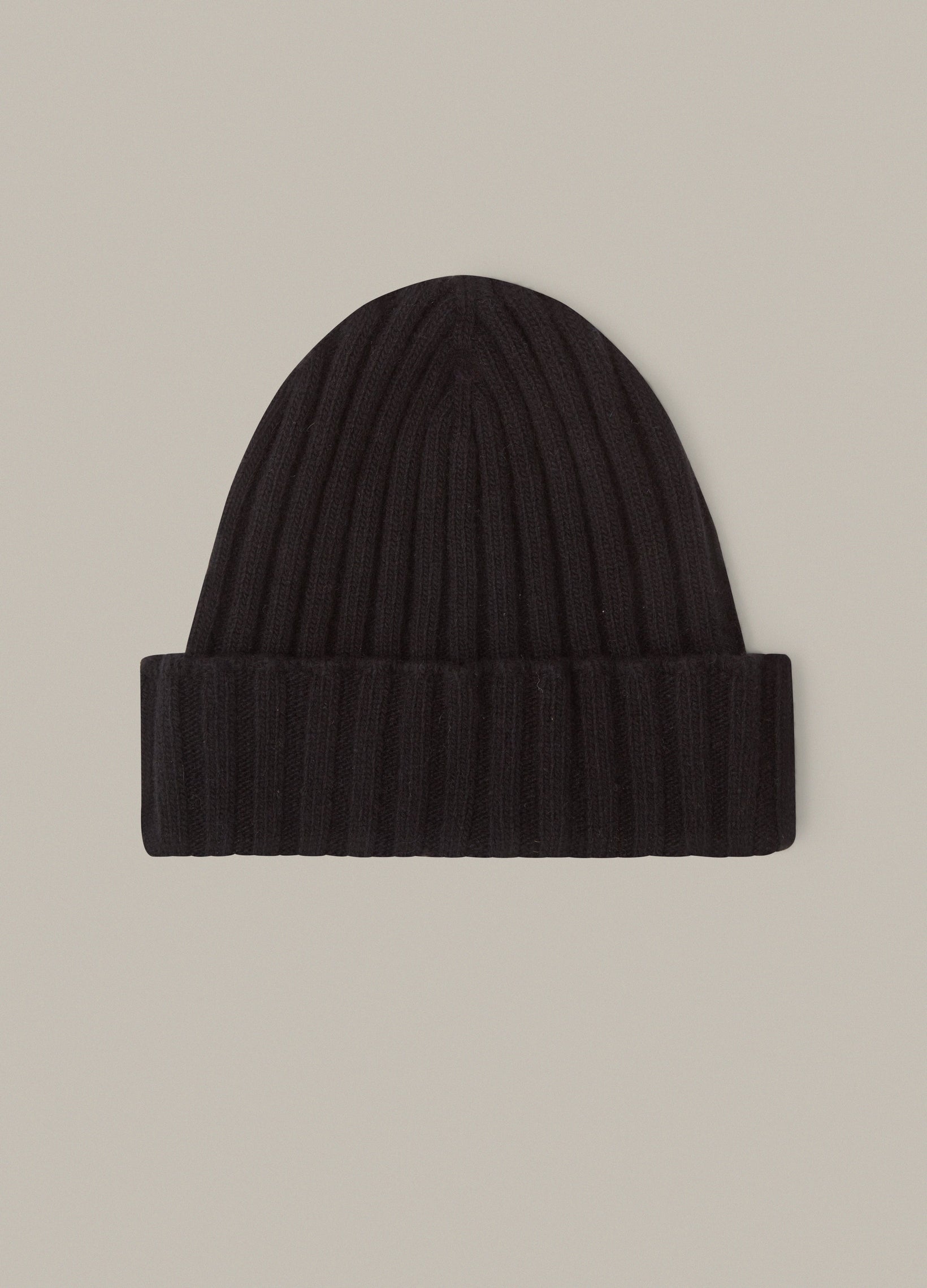 Merino/Cashmere Knit Hat - Black Berg & Berg