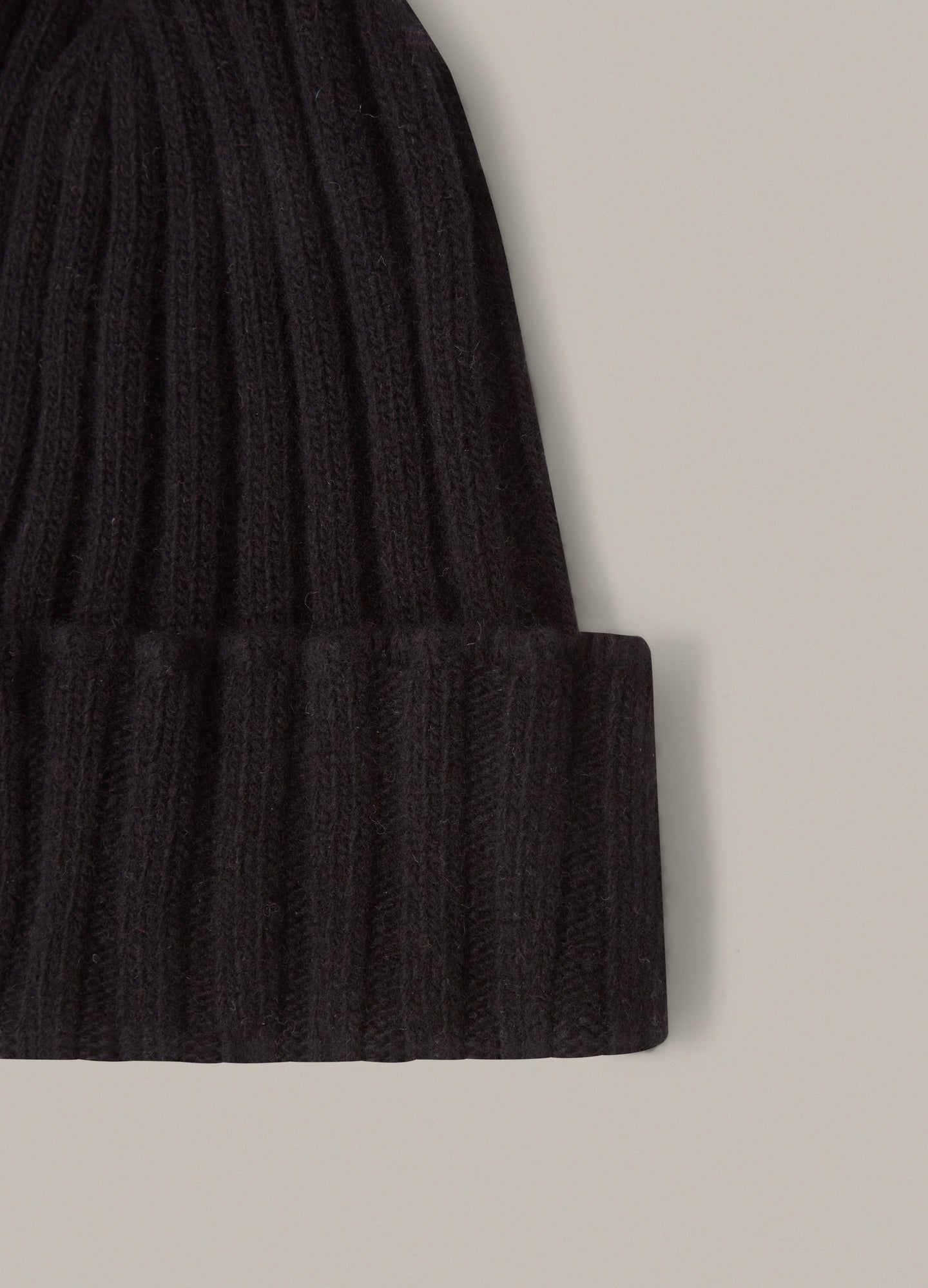 Merino/Cashmere Knit Hat - Black Berg & Berg