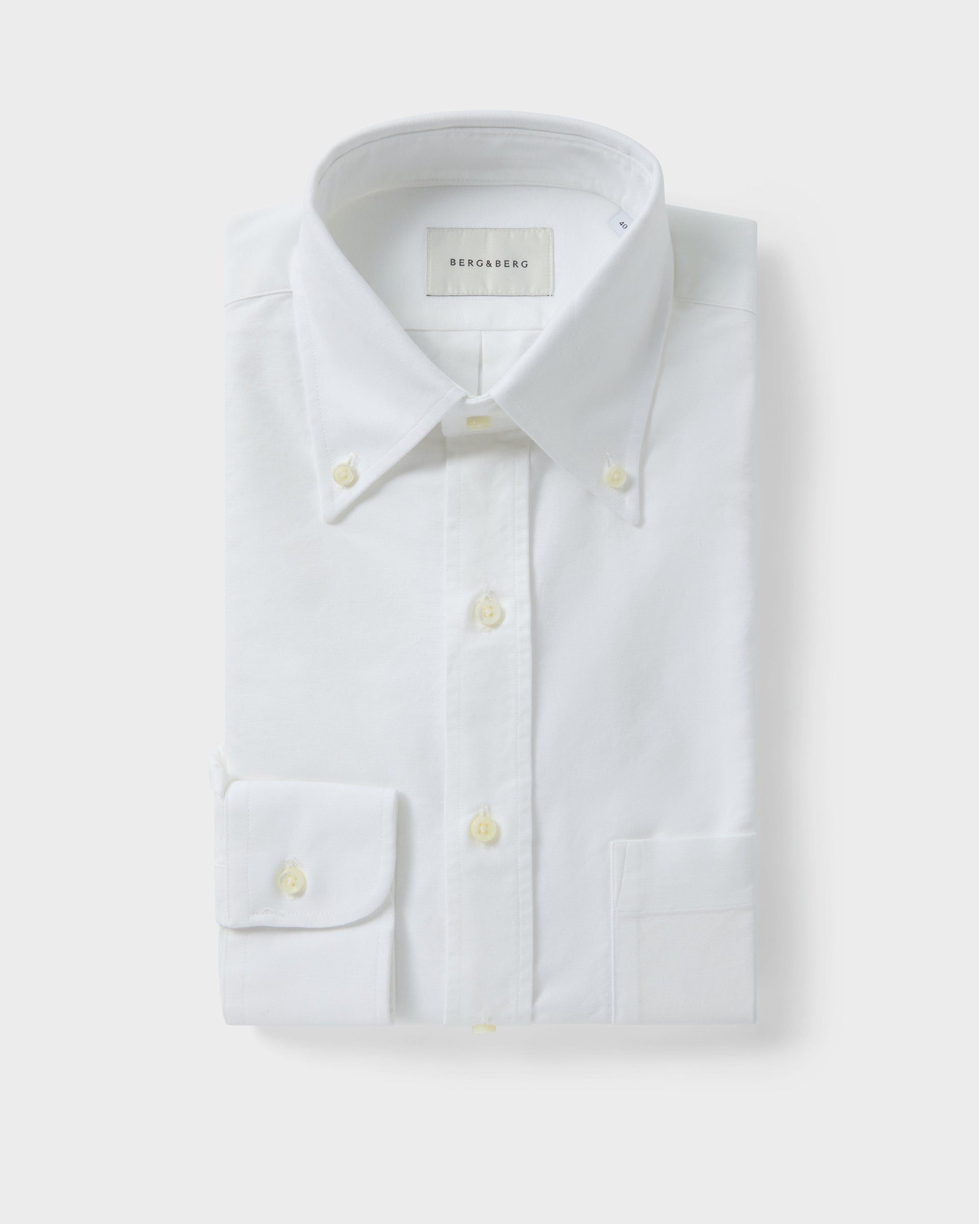 Ferdinand Oxford Button Down Shirt - White Berg & Berg