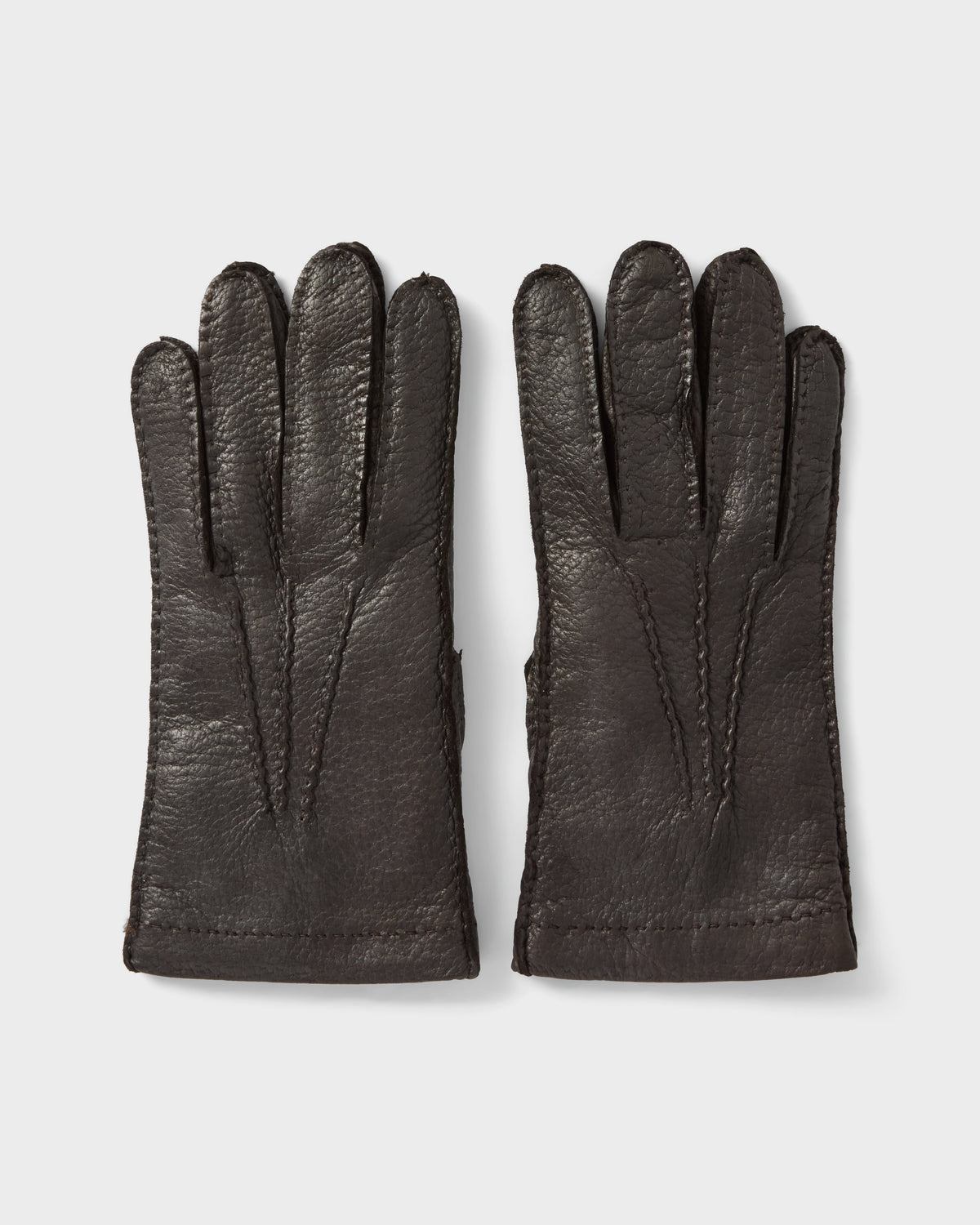 Peccary Gloves - Dark Brown Berg&Berg
