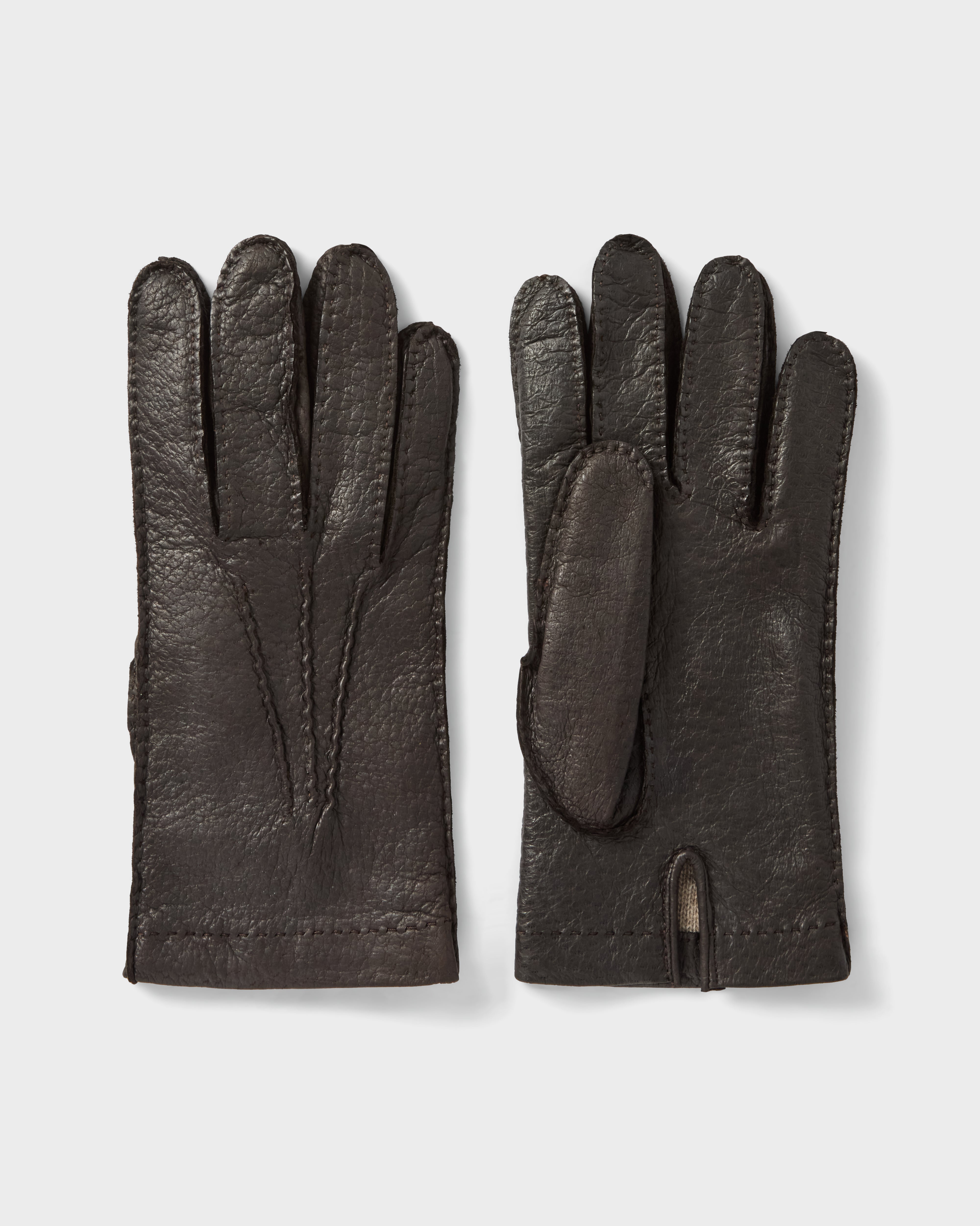 Peccary Gloves - Dark Brown Berg&Berg