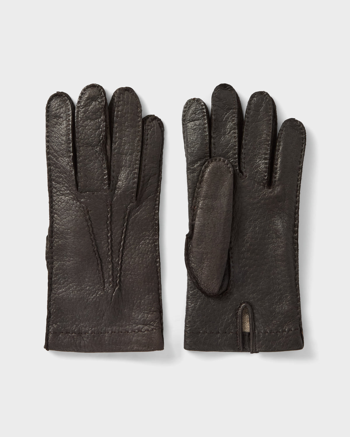 Peccary Gloves - Dark Brown Berg&Berg