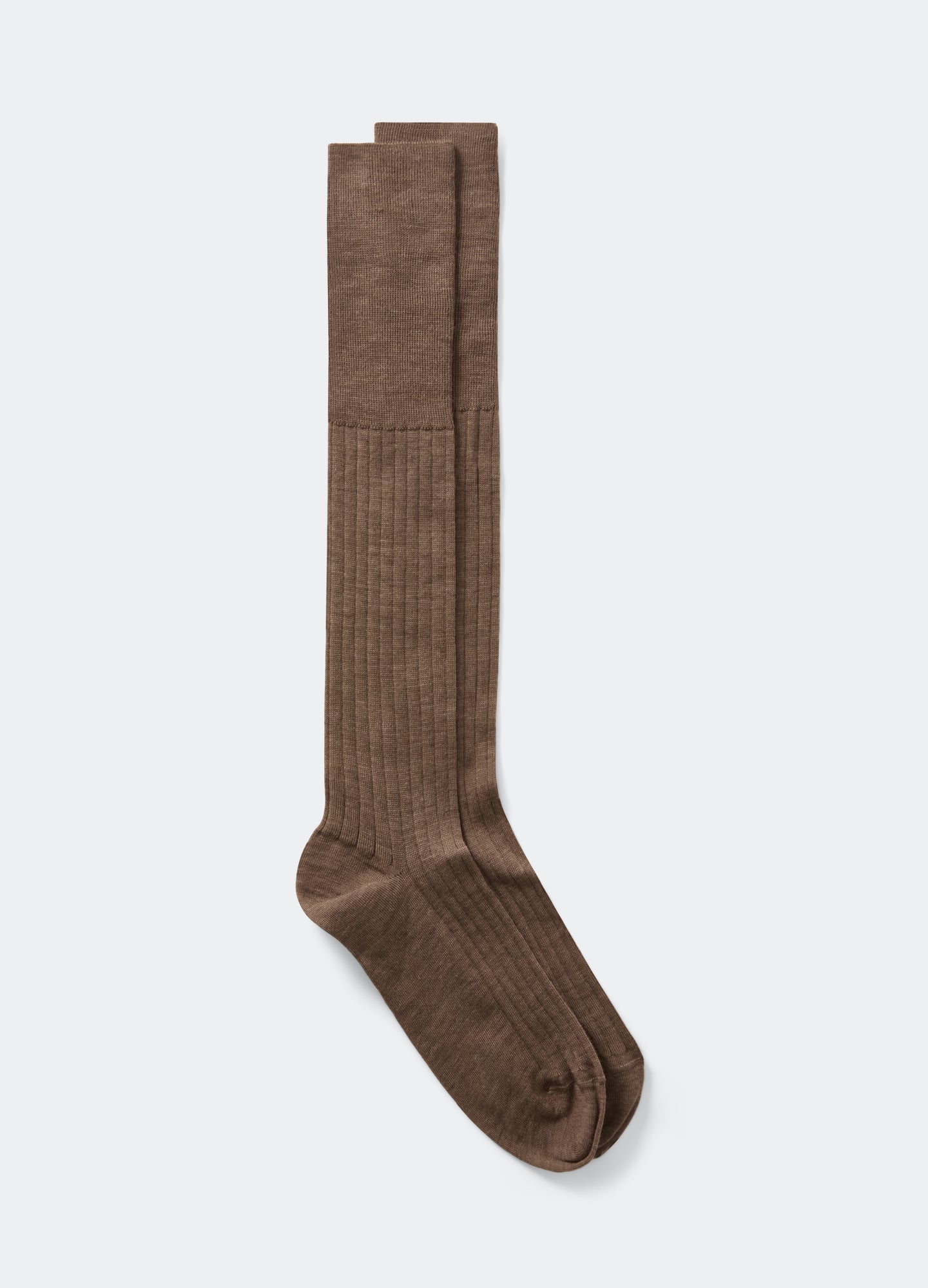 Over the Calf Wool Socks - Nougat