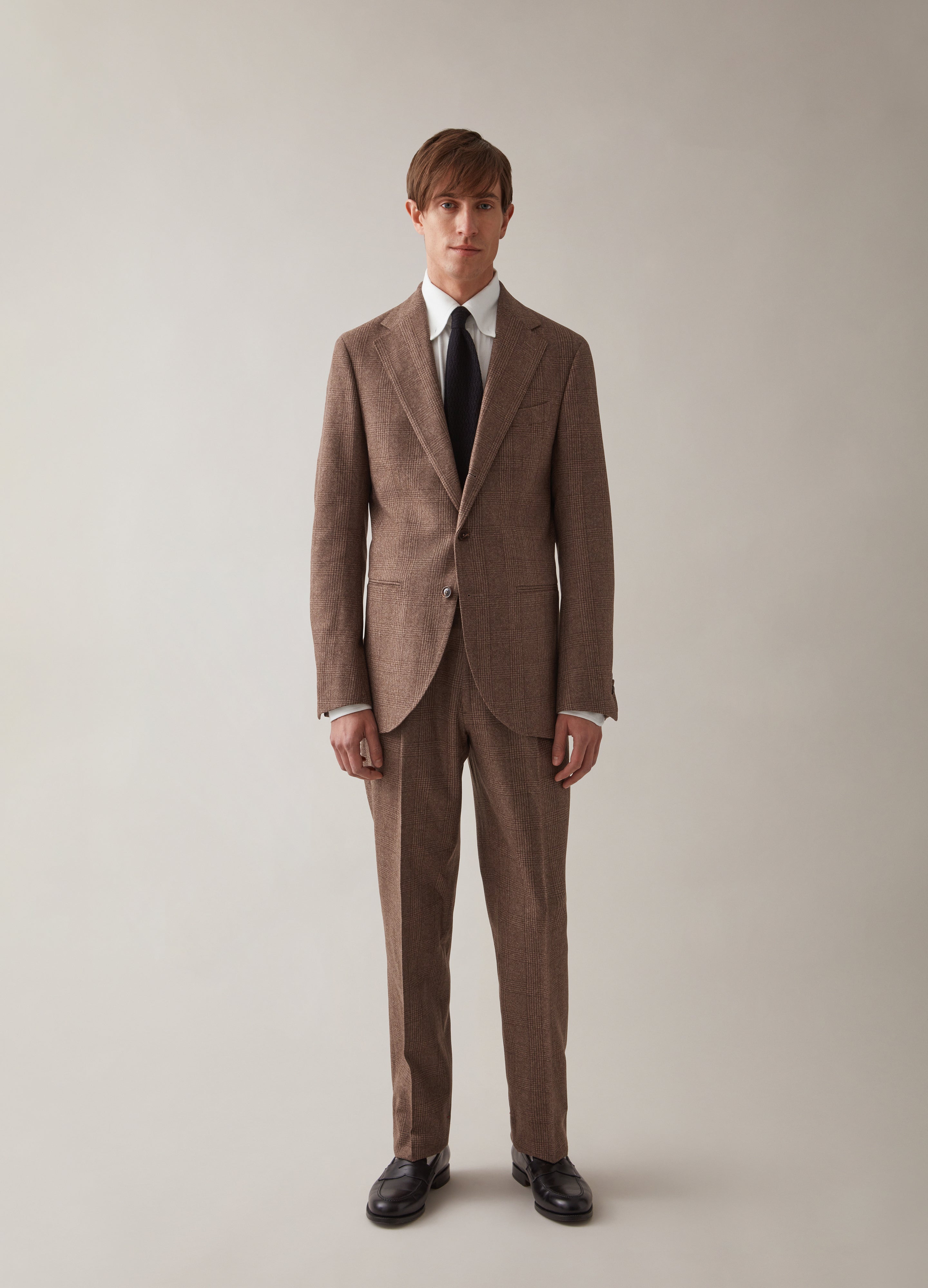 Dan Flannel Blazer - Brown Glencheck Berg & Berg