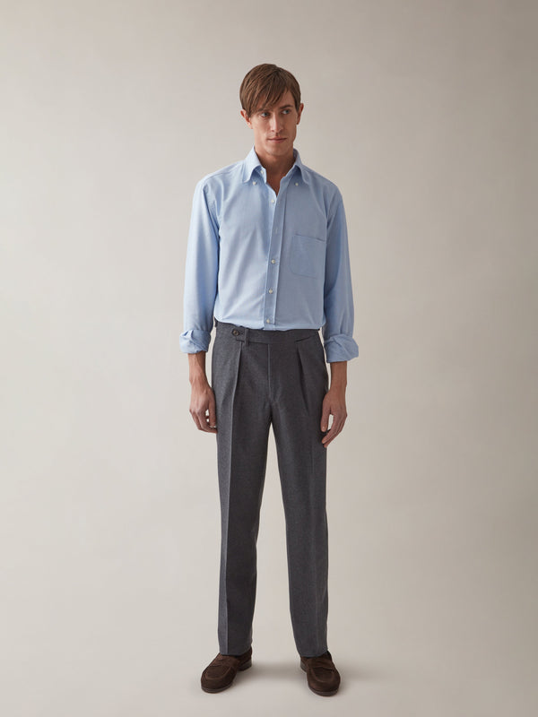 Grey Wool Flannel Dress Pant – Luxire Custom Clothing