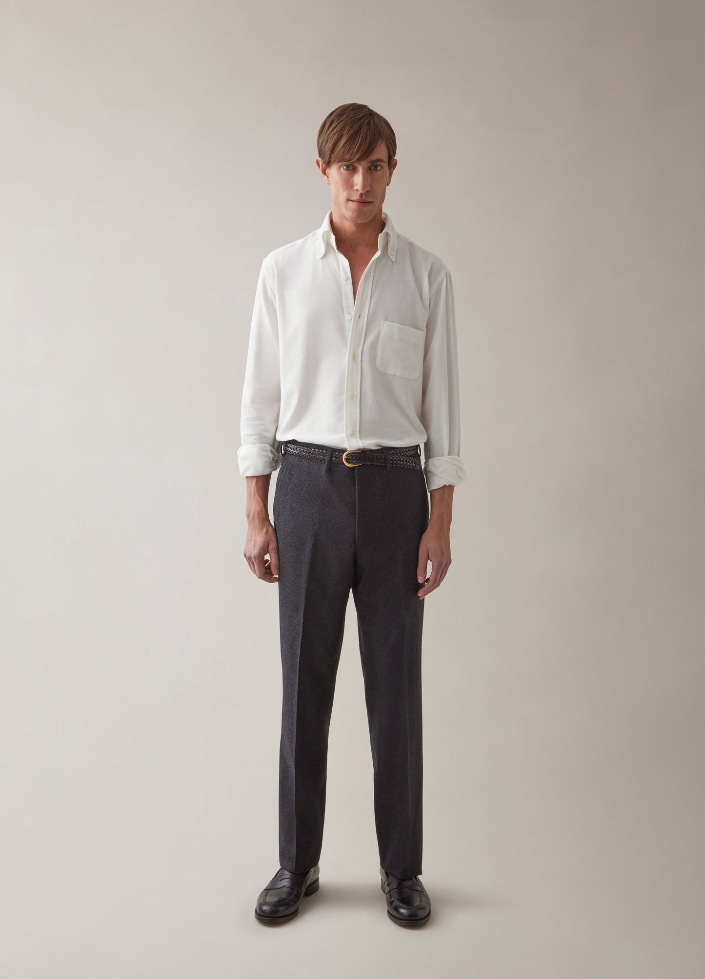 Alf Flannel Trousers - Charcoal Berg & Berg