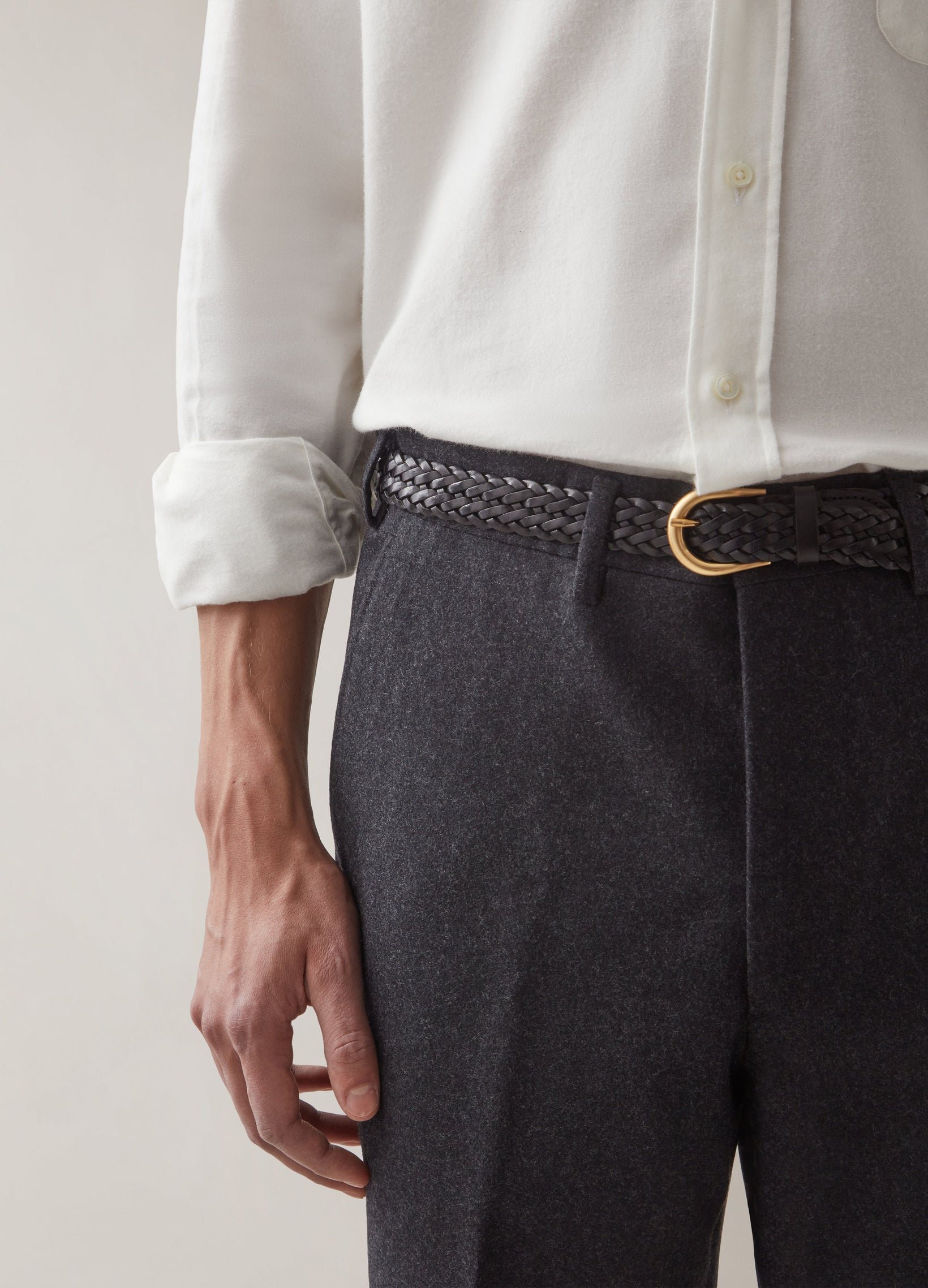 Alf Flannel Trousers - Charcoal Berg & Berg