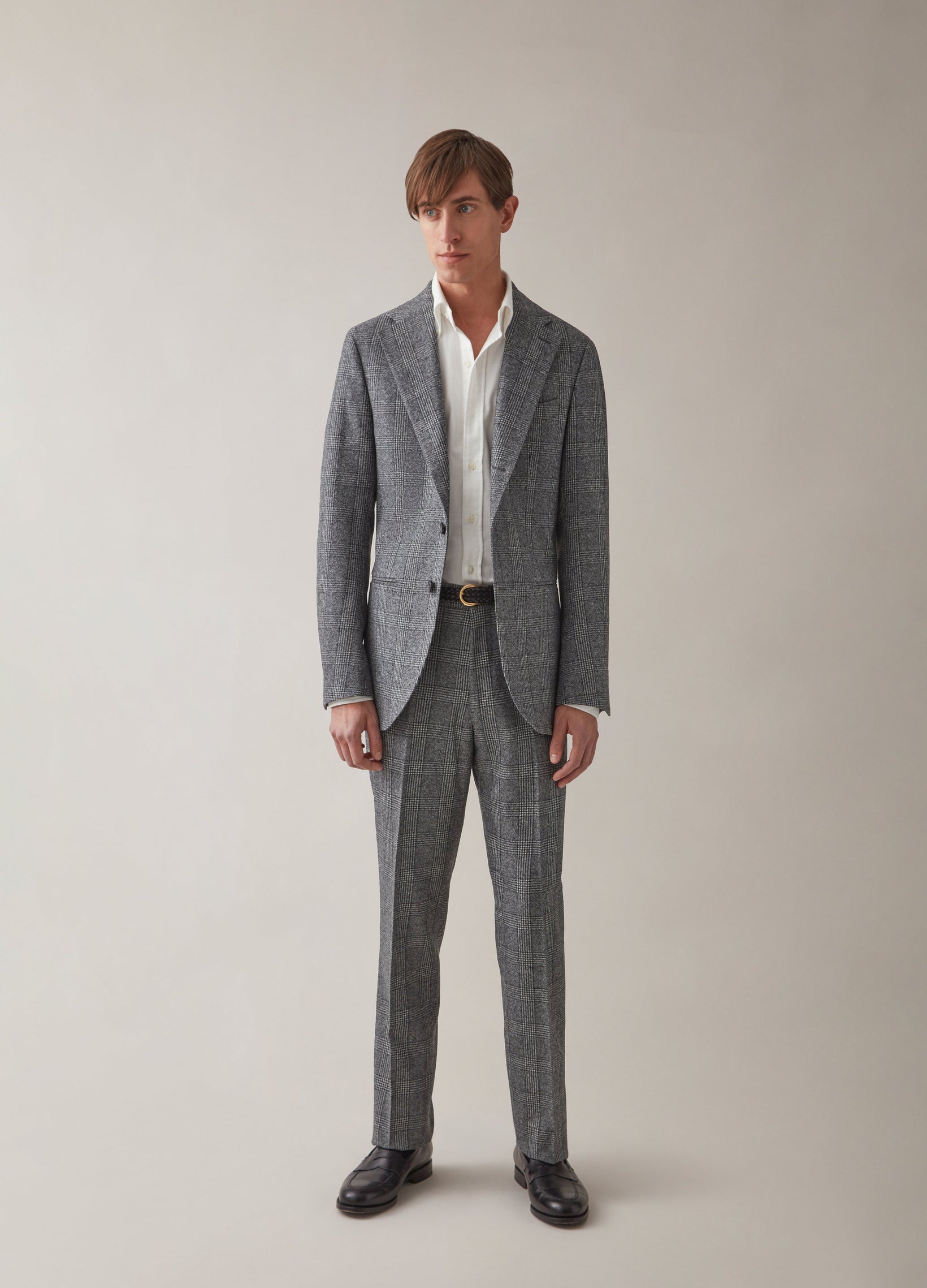 Dan Flannel Blazer - Grey Glencheck Berg & Berg