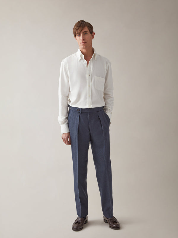 Blue flannel prince of wales limited-edition Trousers