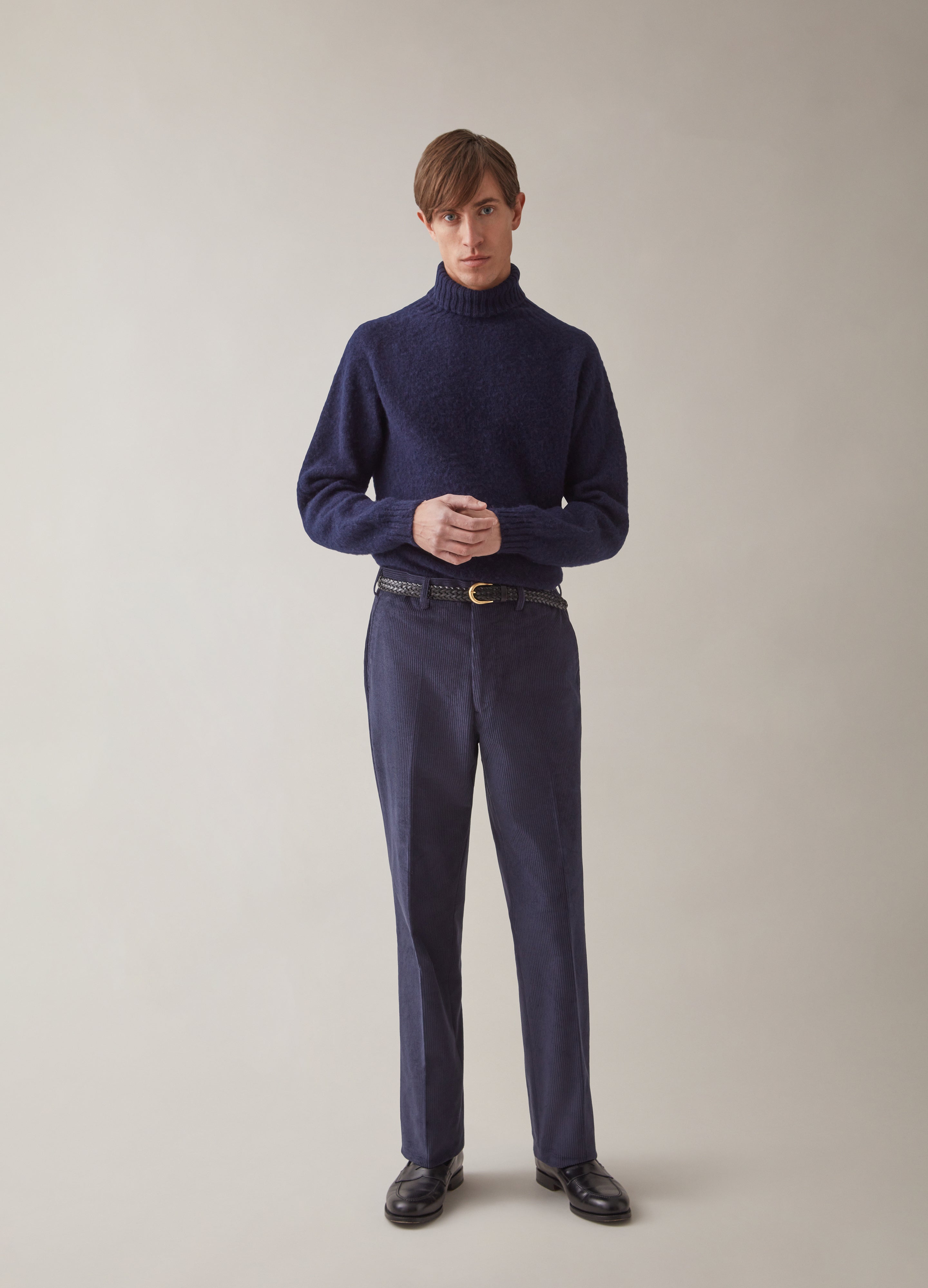 Alfie Corduroy Trousers - Navy Berg & Berg