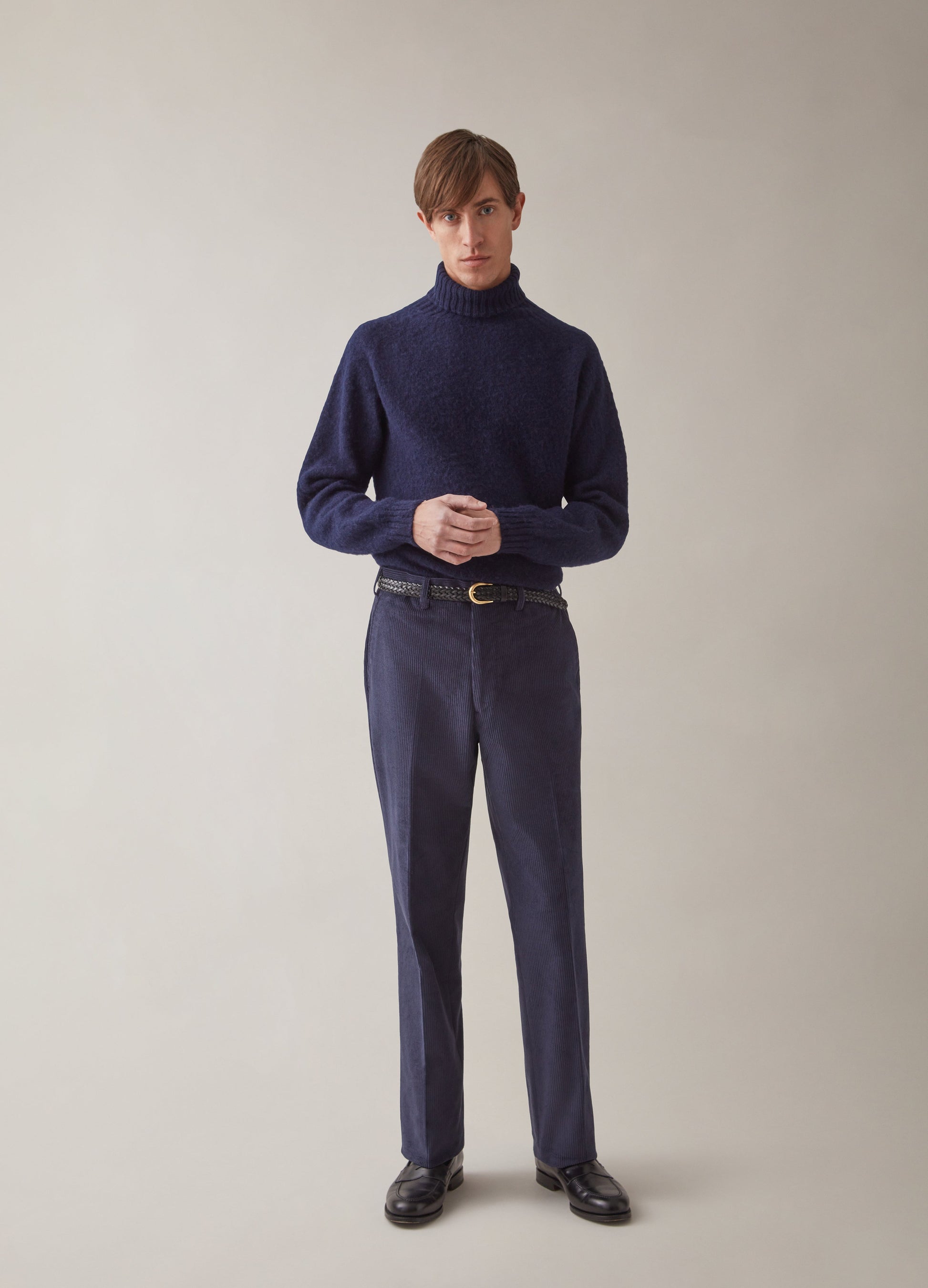 Alfie Corduroy Trousers - Navy Berg & Berg