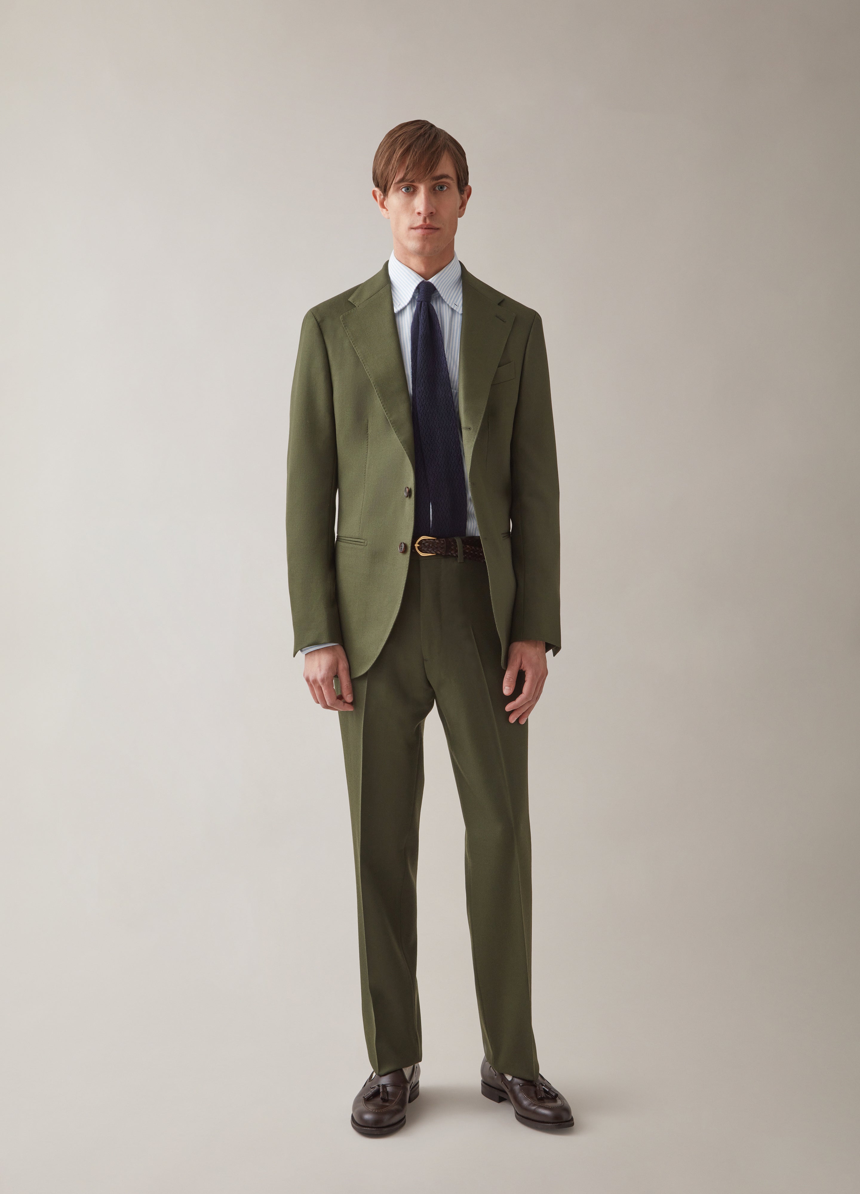 Dan Cavalry Twill Blazer - Olive Berg & Berg