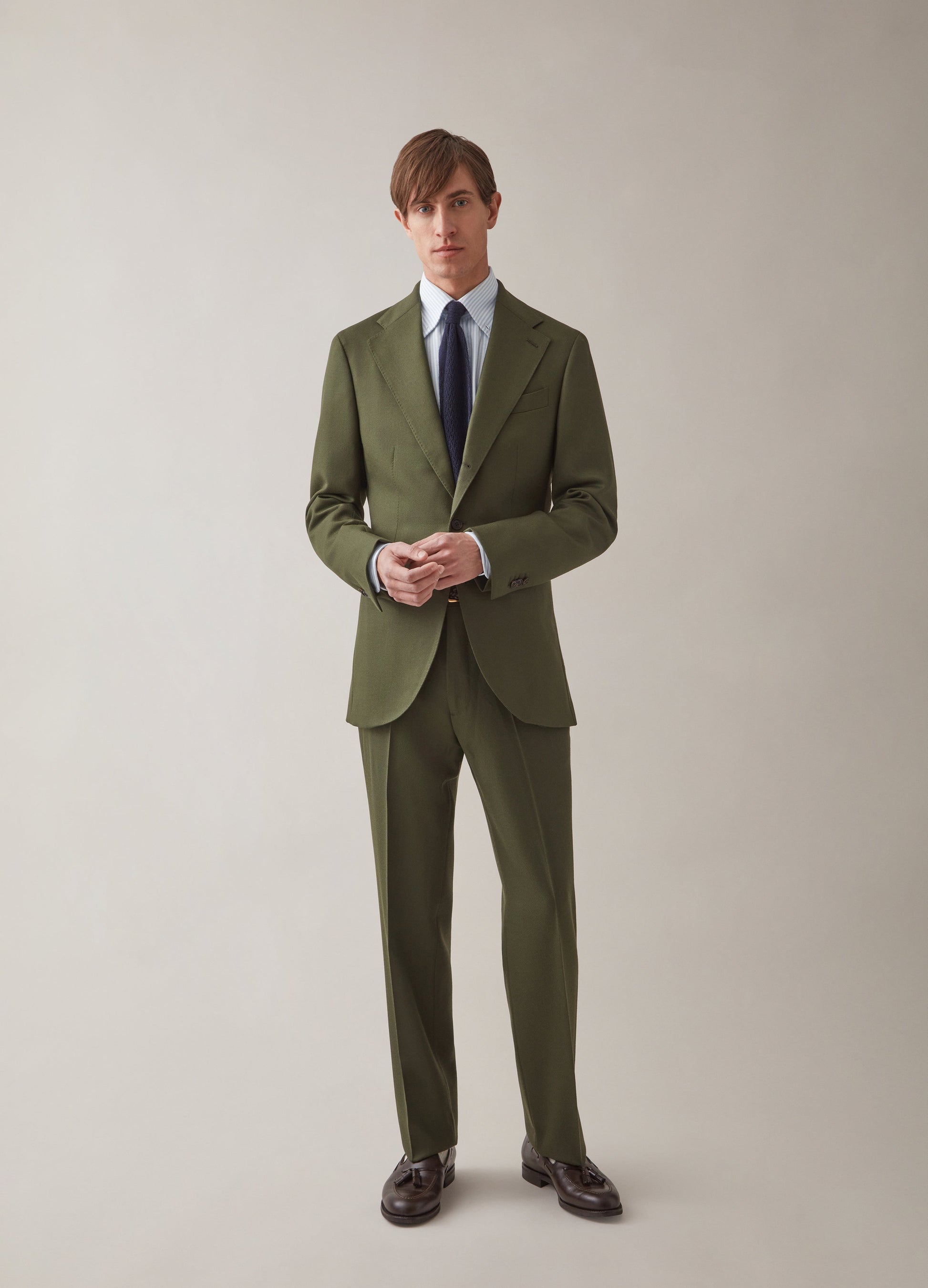 Dan Cavalry Twill Blazer - Olive Berg & Berg