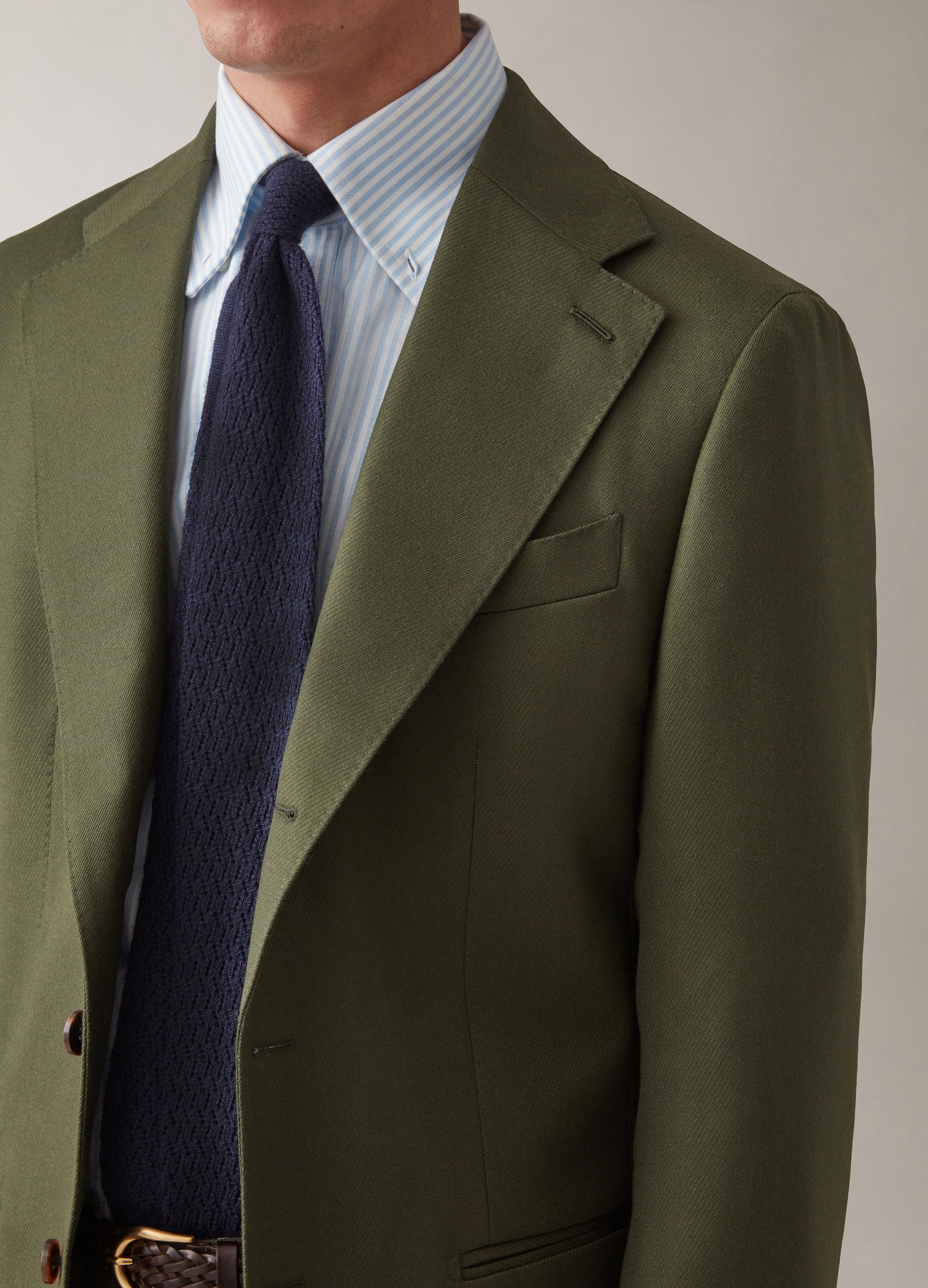 Dan Cavalry Twill Blazer - Olive Berg & Berg