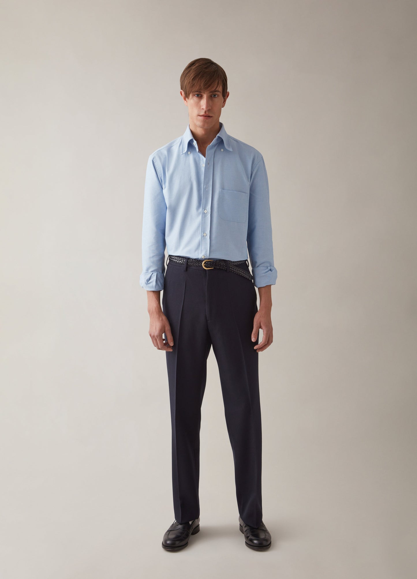 Alfie Cavalry Twill Trousers - Navy Berg & Berg