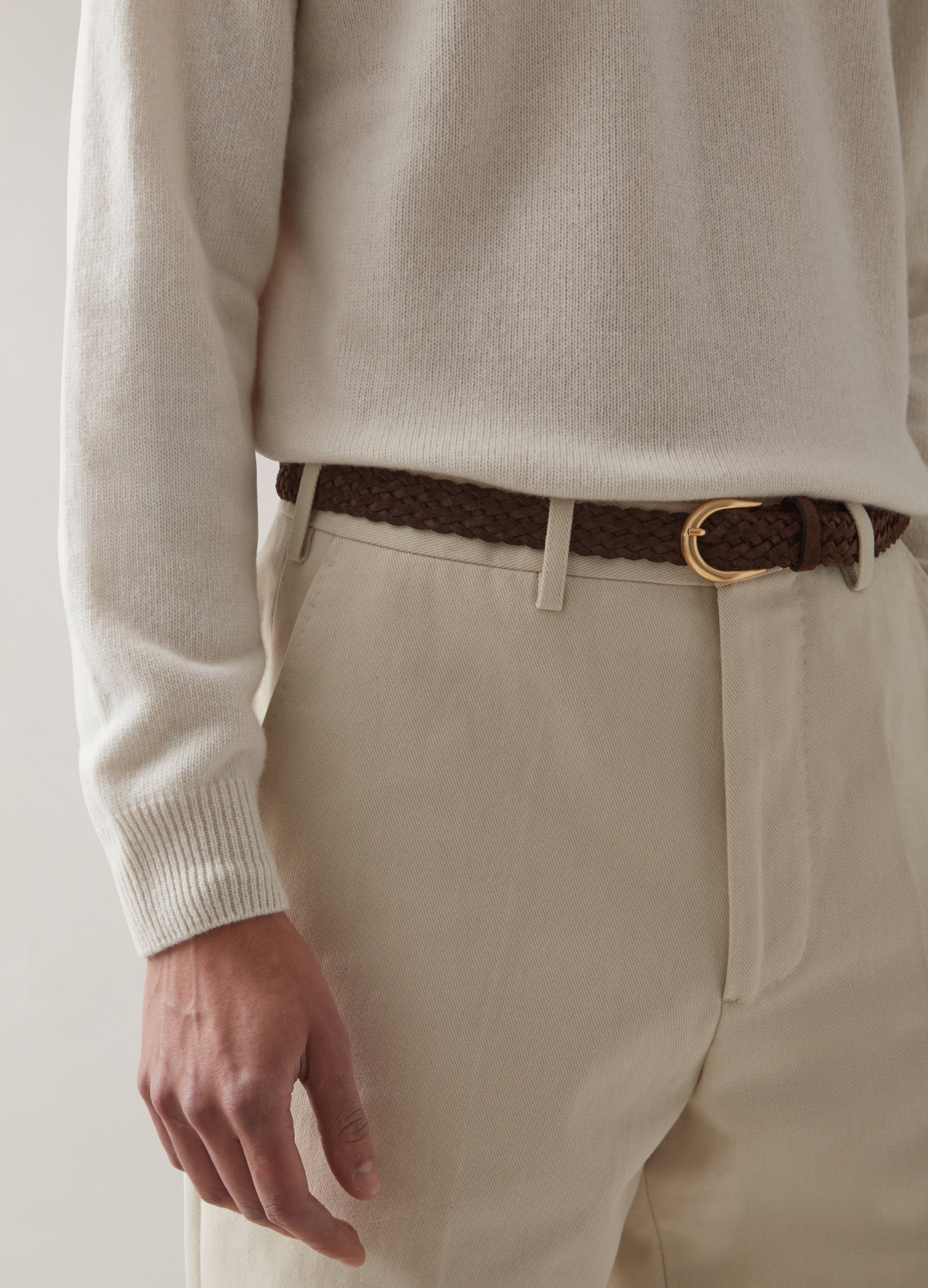 Alfie Cotton Trousers - Cream Berg & Berg