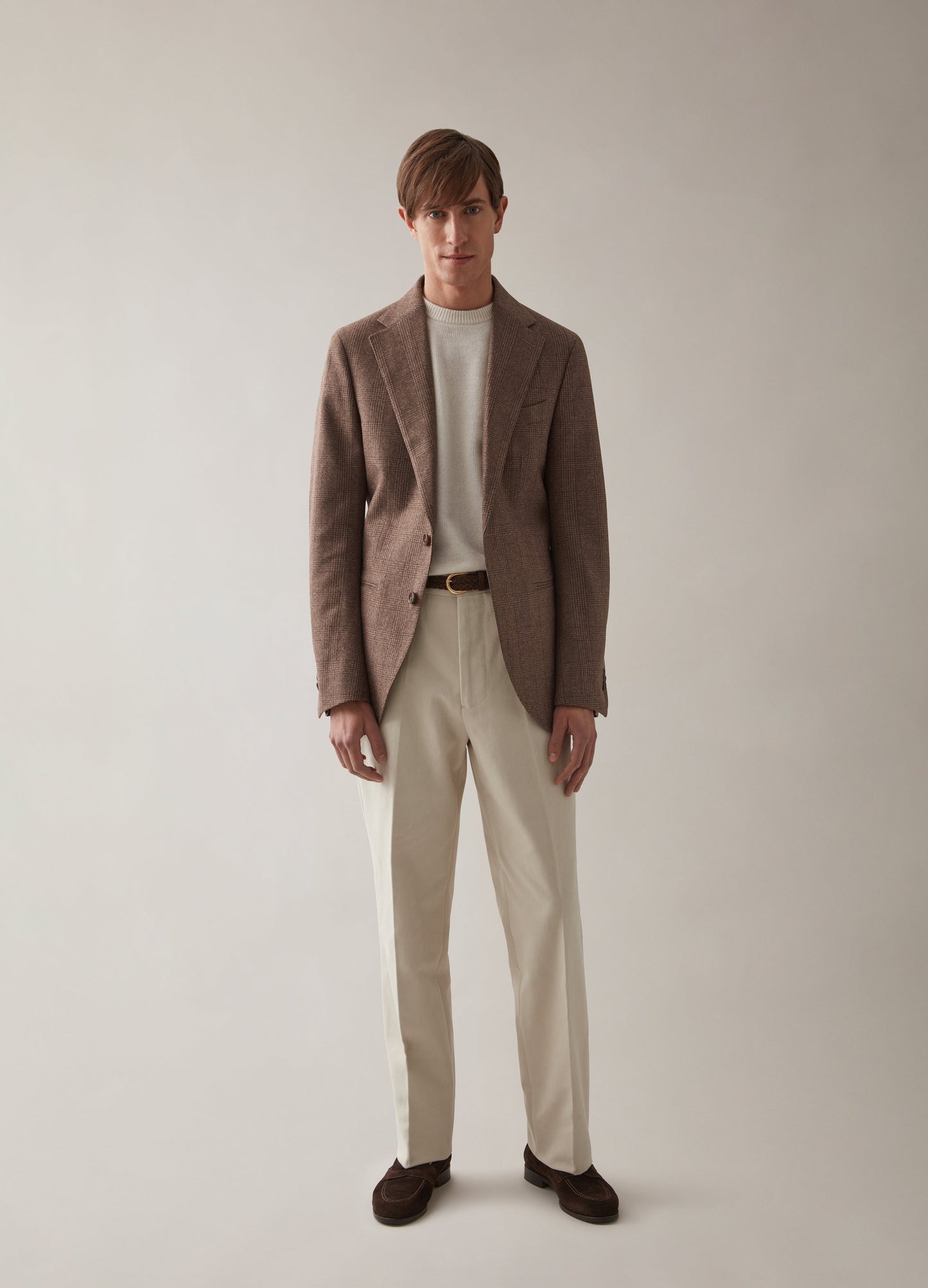 Dan Flannel Blazer - Brown Glencheck Berg & Berg